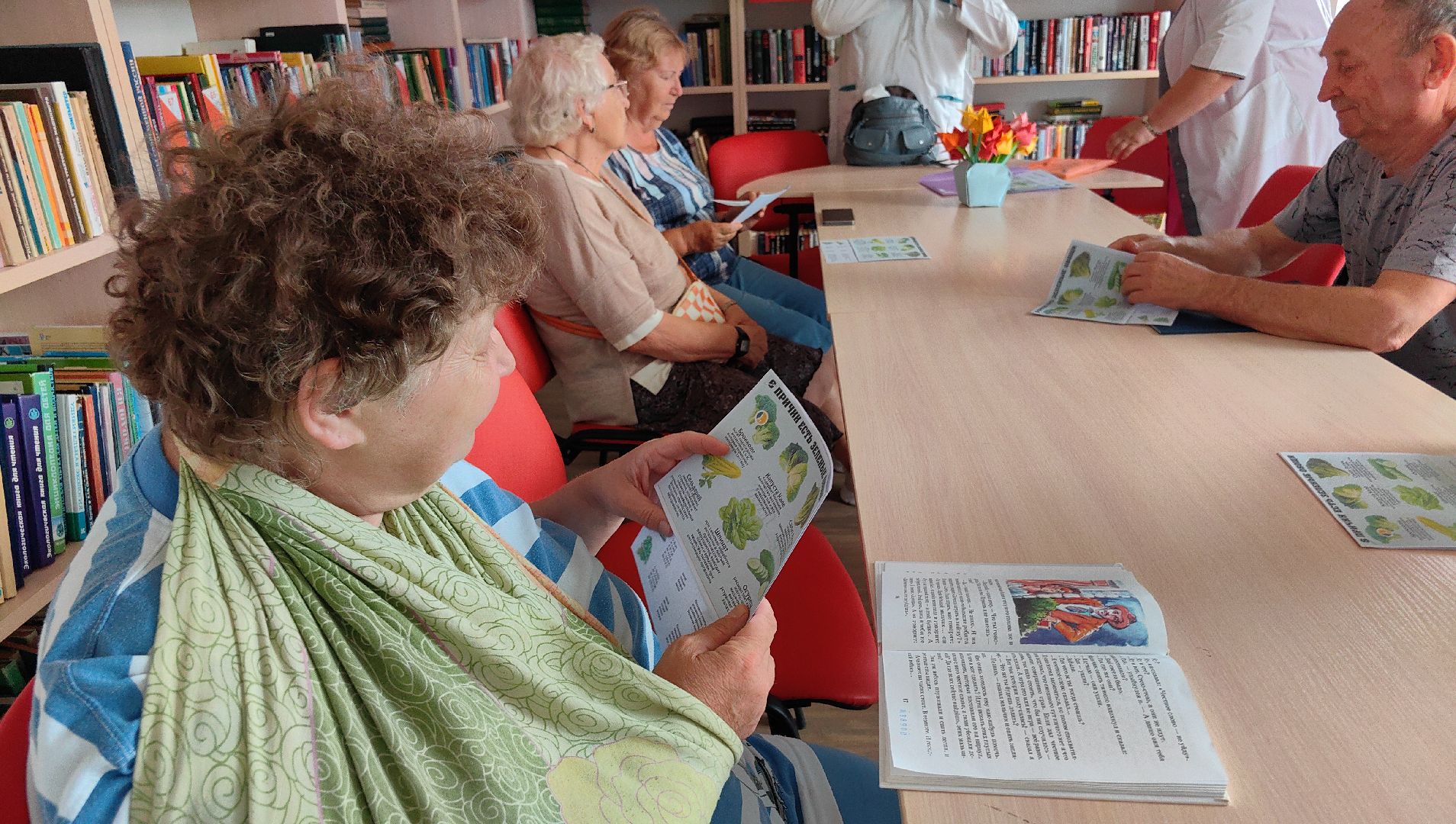 школа здоровья, лекция, овощи, зелень, грибы,