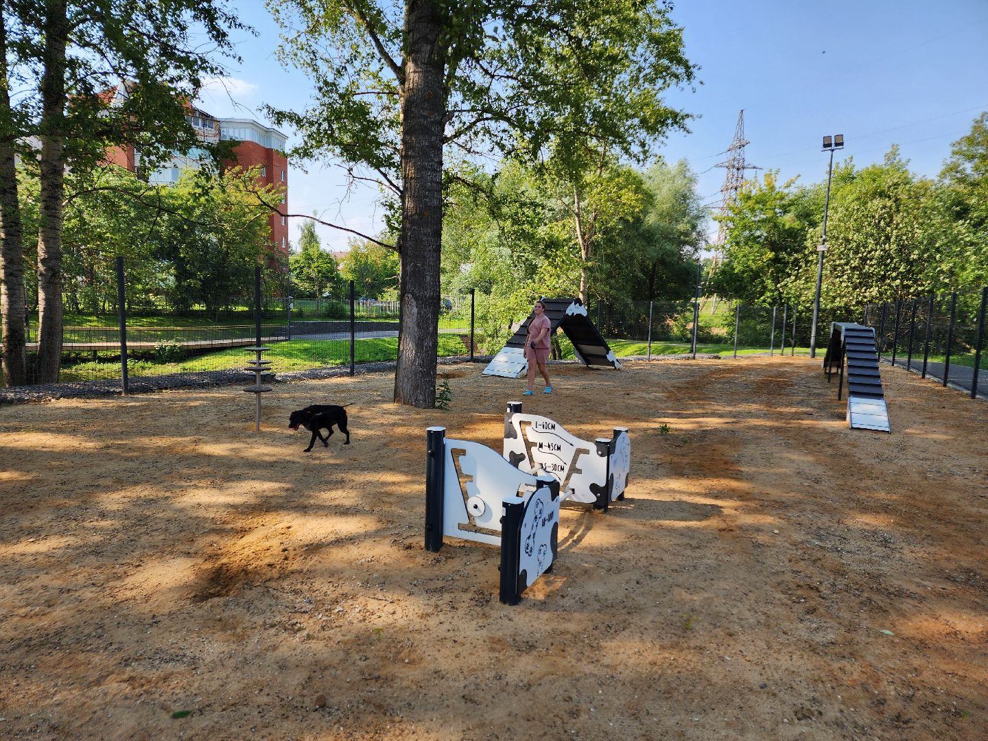 чехов, улица ильича, набережная реки теребенка, площадка для выгула собак, игровые элементы, прогулки и занятия с собаками, огороженная зона, скамейки и урны, благоустройство набережной, госпрограмма московской области, формирование комфортной городской среды,