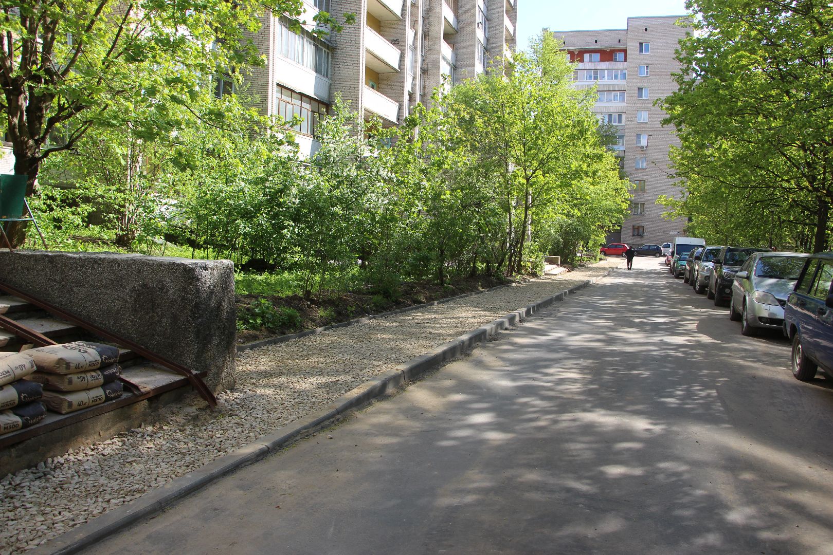 благоустройство, двор, Лесной бульвар, Протвино, пешеходная зона