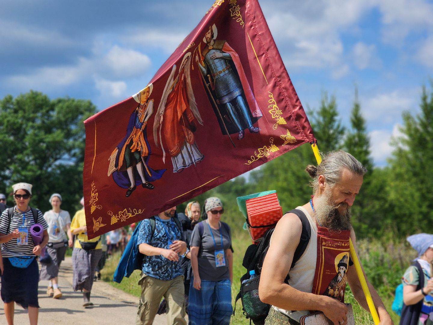от государя к преподобному, крестный ход, троице-сергиева лавра,  покровский монастырь, мураново, обретение мощей, летний сергий, хотьково, сергиев посад,