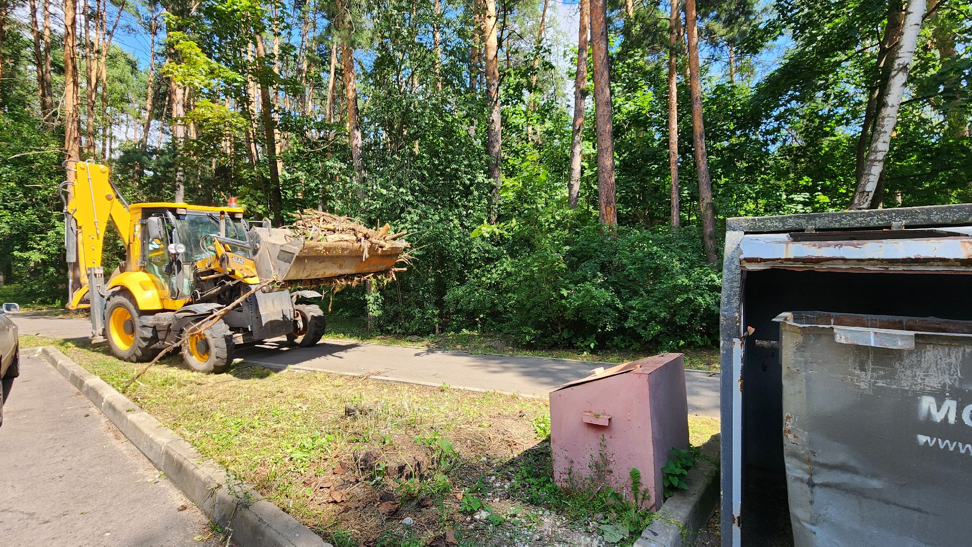 протвино, комбинат благоустройства, уборка веток,