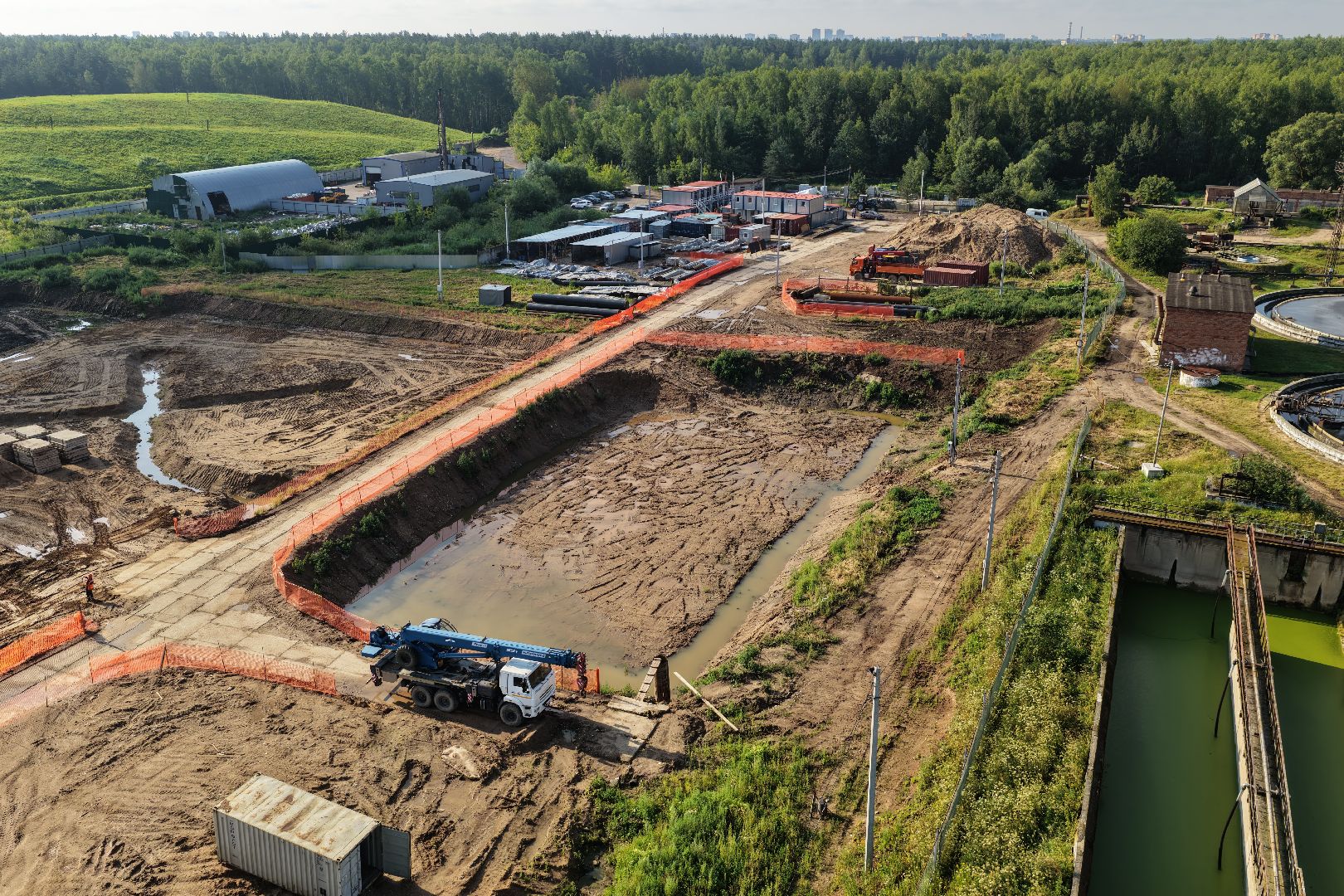 видео с коптера, экология дубна, очистные в дубне,