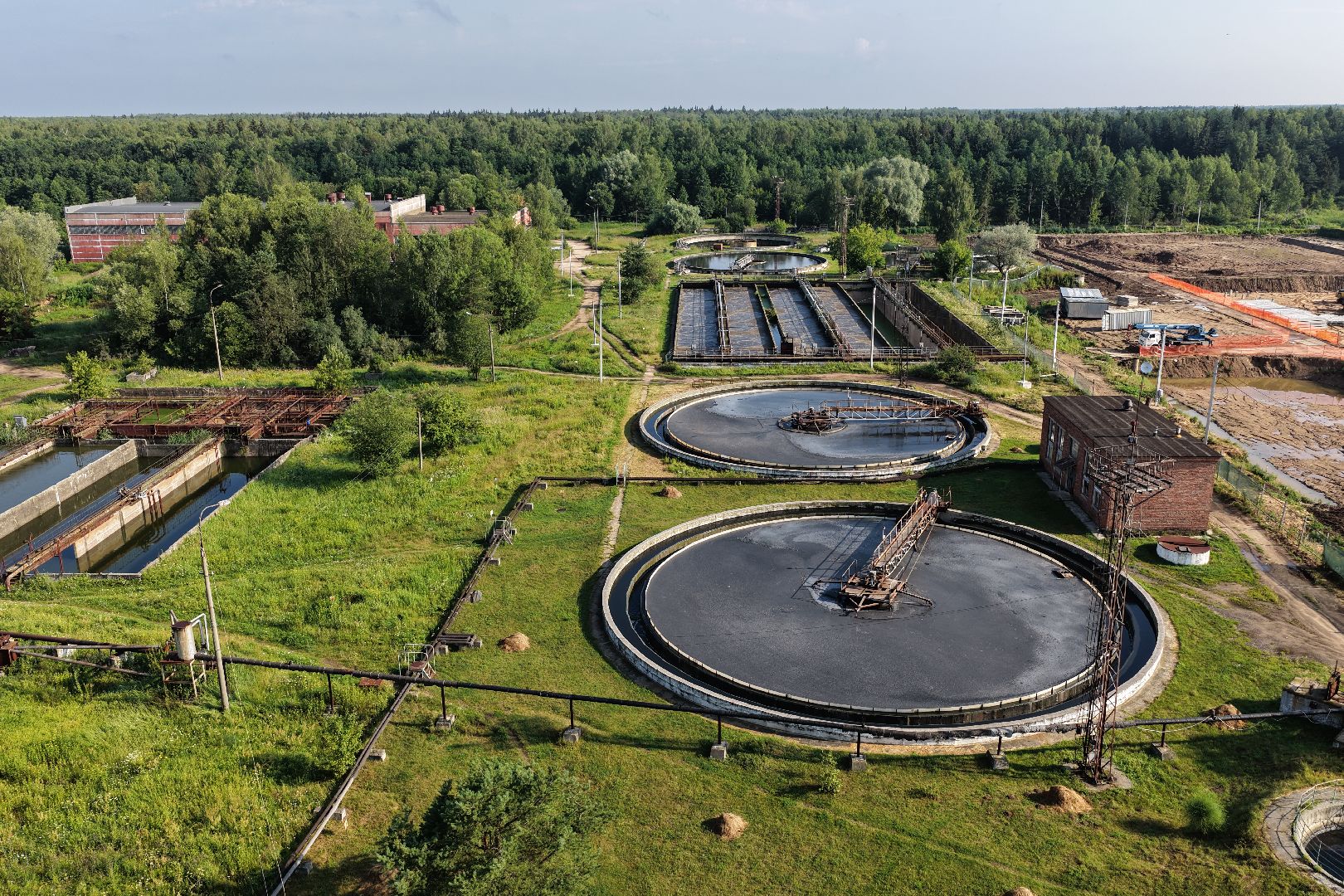 видео с коптера, экология дубна, очистные в дубне,