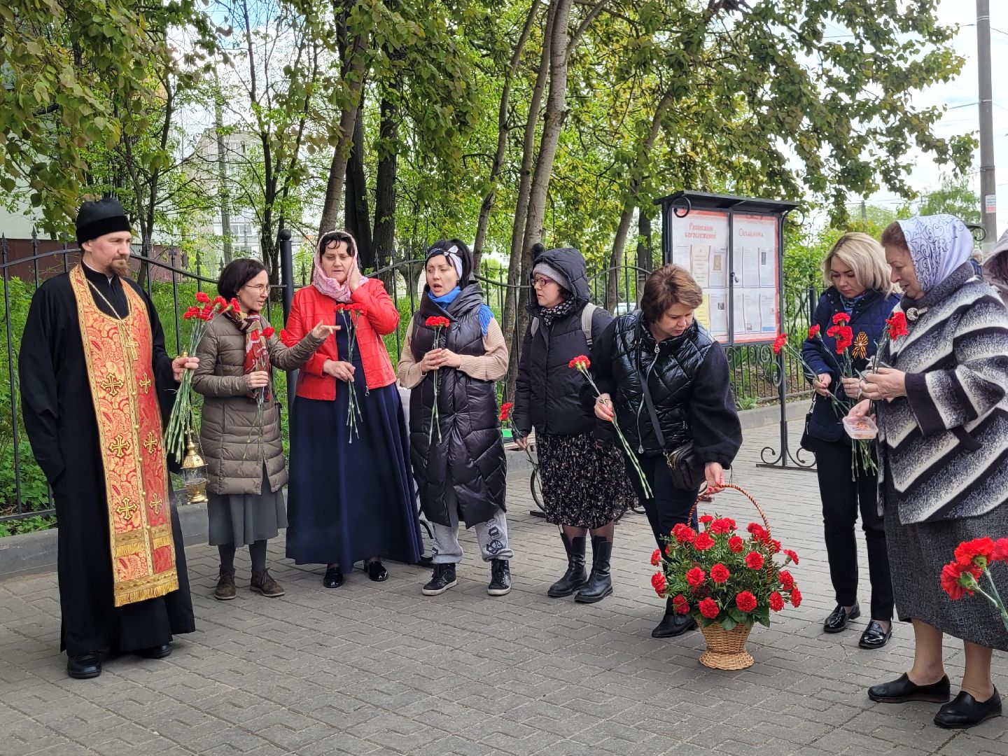 возложение, день победы, дань памяти, ленинский округ, видное, храм,