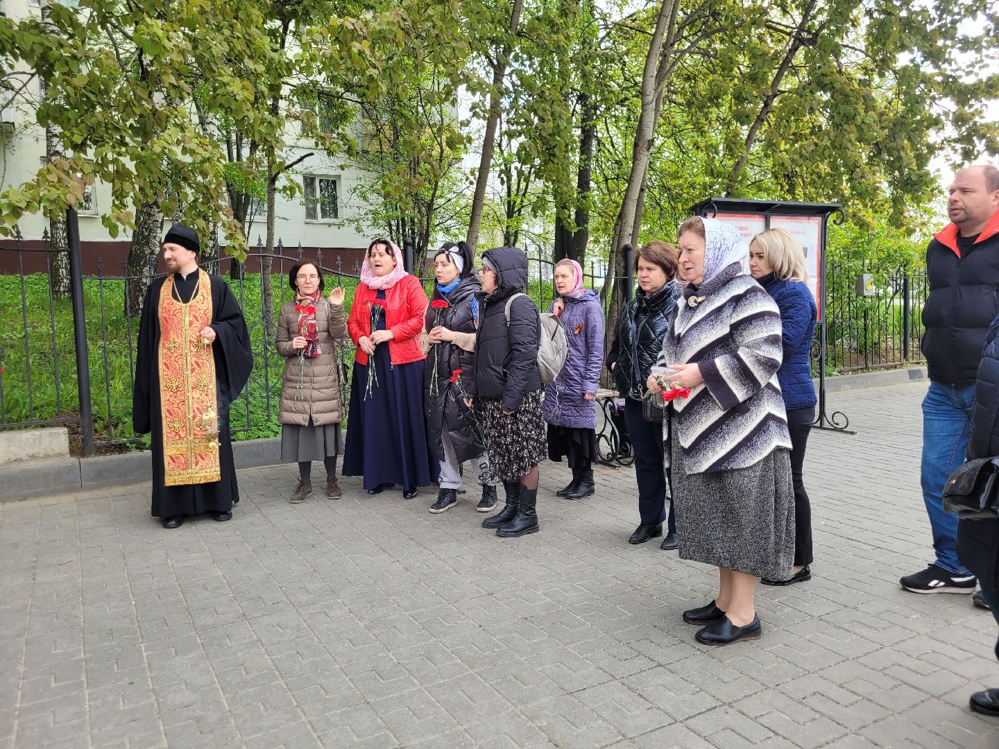 возложение, день победы, дань памяти, ленинский округ, видное, храм,