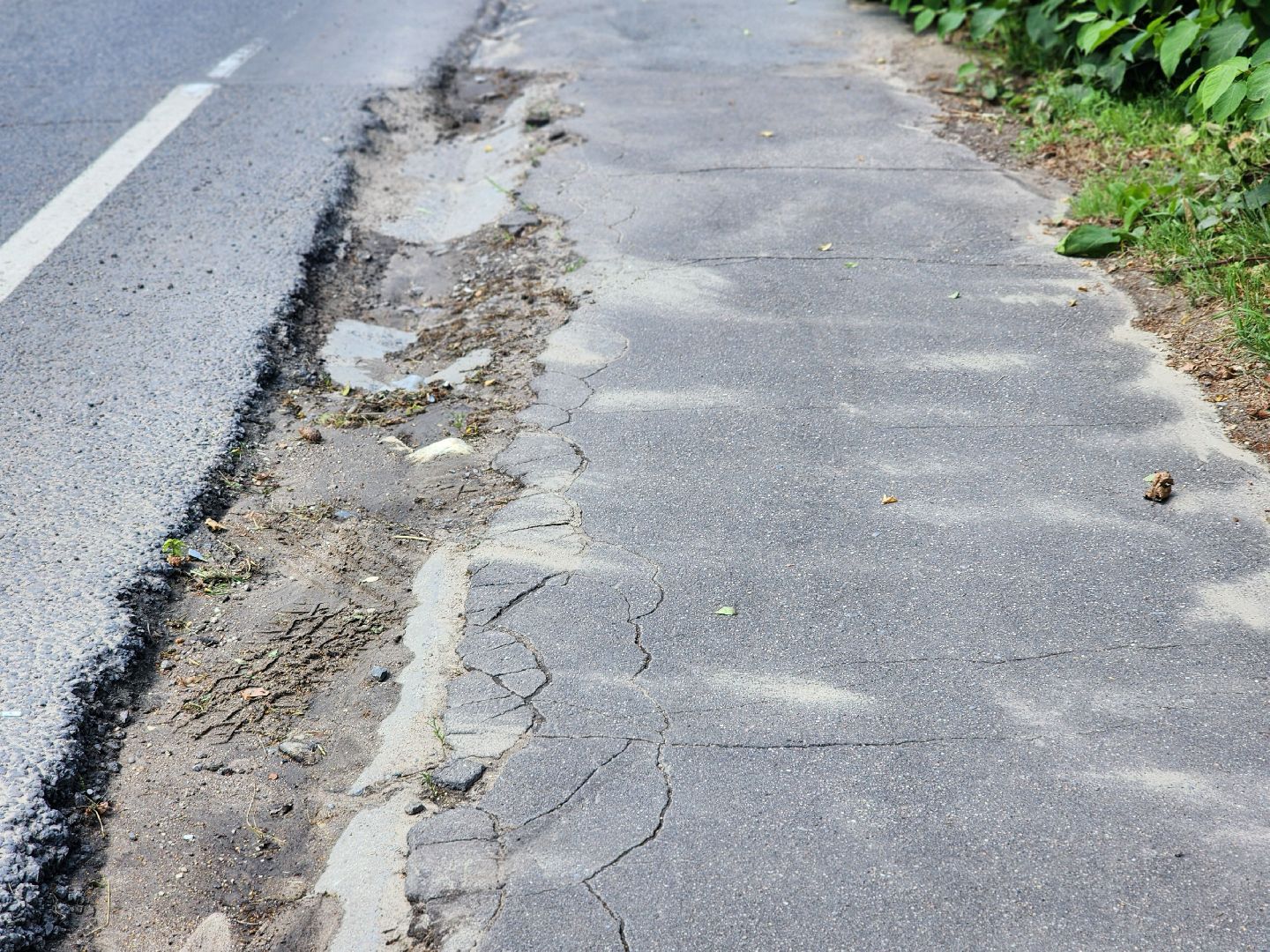 софрино, улица тютчева, ремонт дороги, новый тротуар,