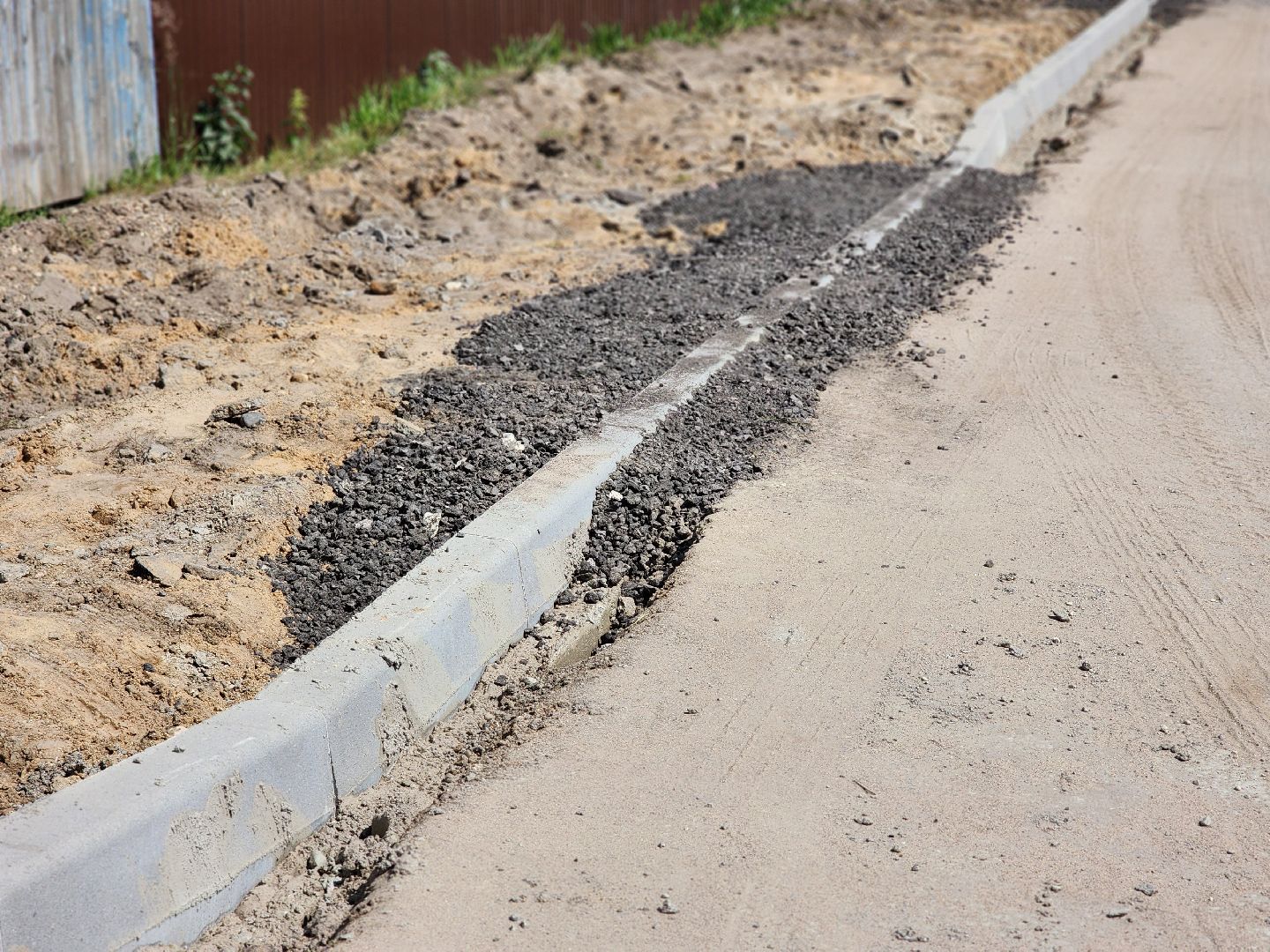 софрино, улица тютчева, ремонт дороги, новый тротуар,