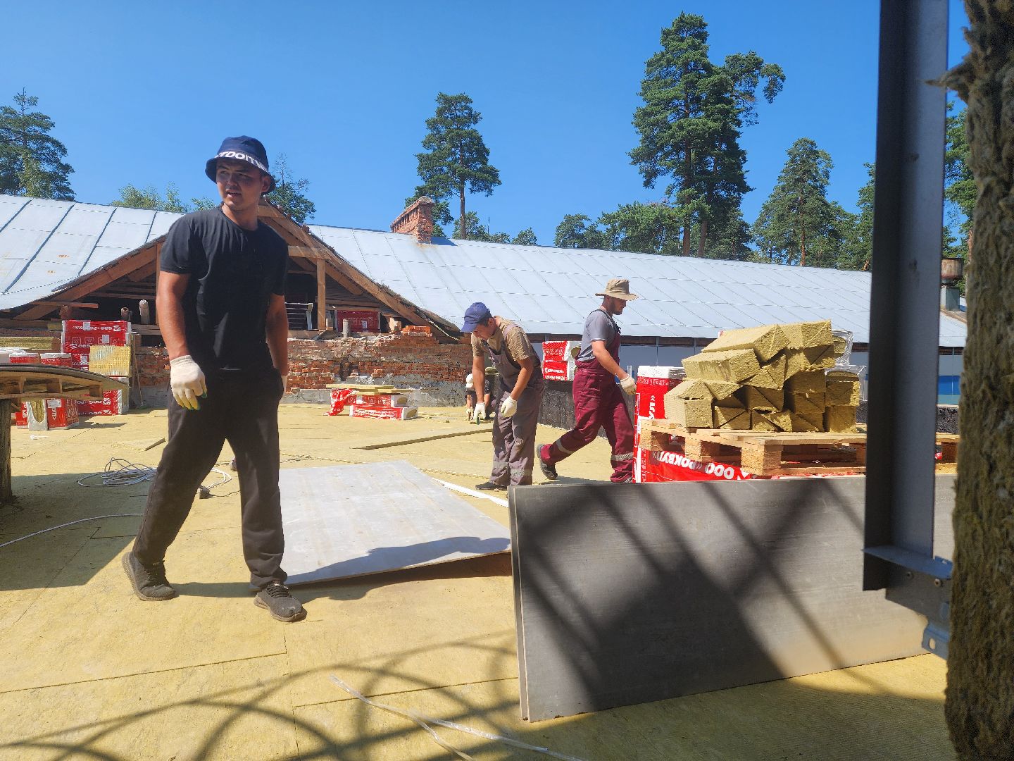 красноармейск, городской округ пушкинский, капремонт школы, кровельные работы,