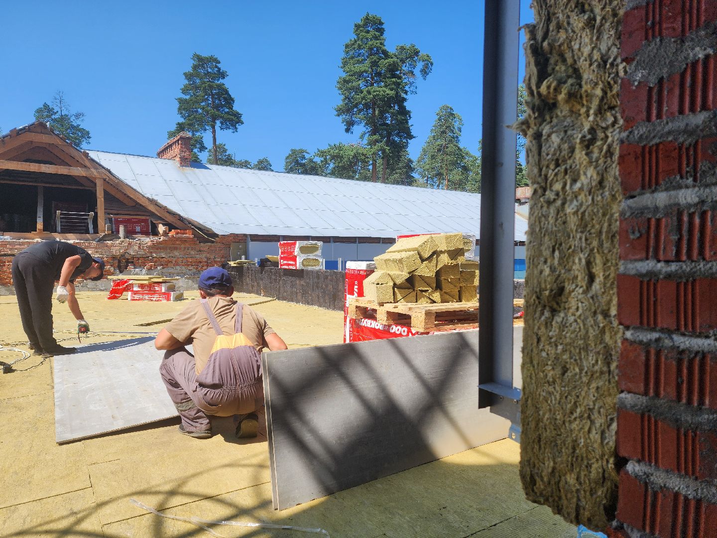 красноармейск, городской округ пушкинский, капремонт школы, кровельные работы,