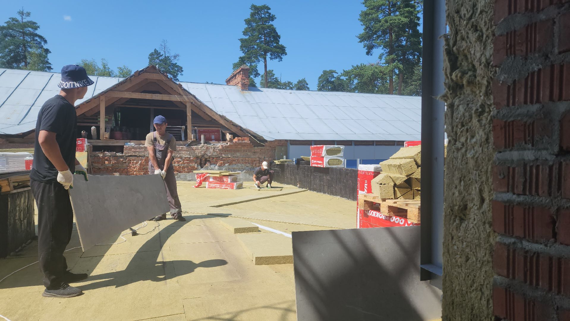 красноармейск, городской округ пушкинский, капремонт школы, кровельные работы,