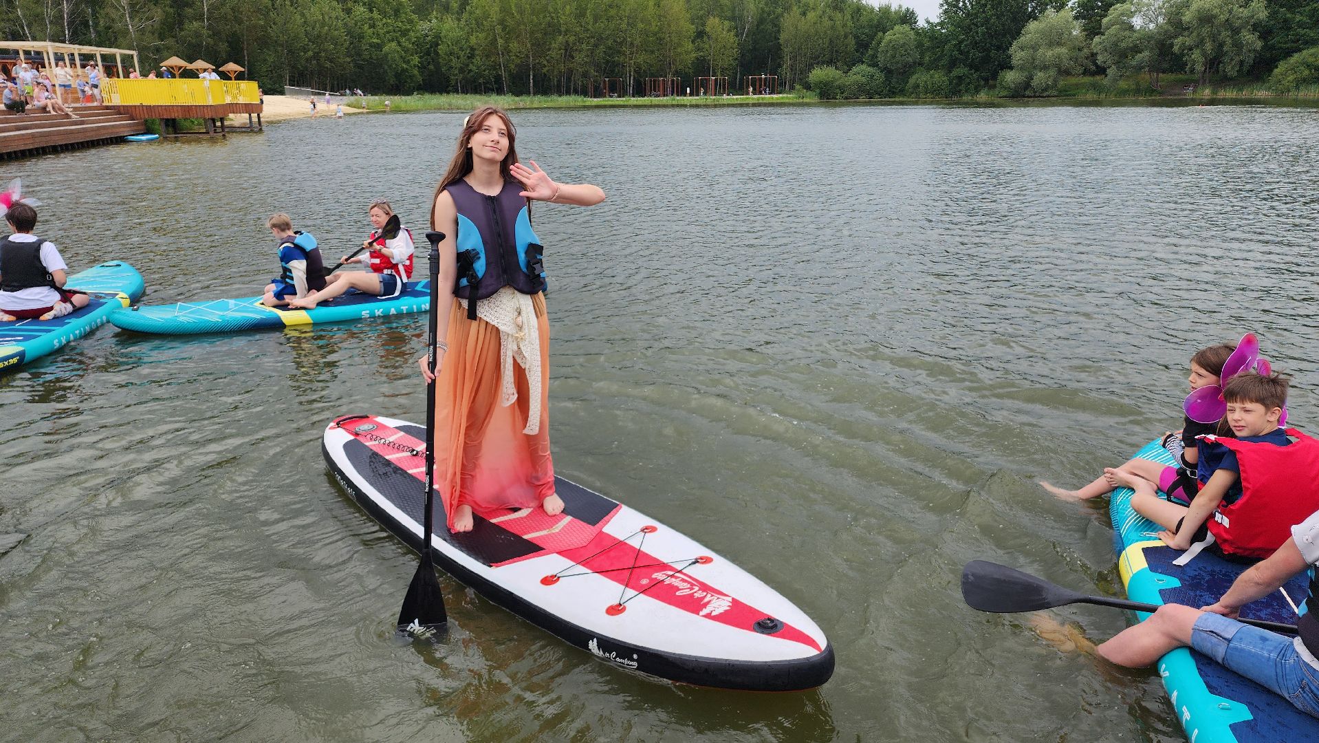 домодедово, подмосковье, день нептуна, сплав, заплыв, сап, сапборд, костюм, культура, общество, дети, царь нептун,
