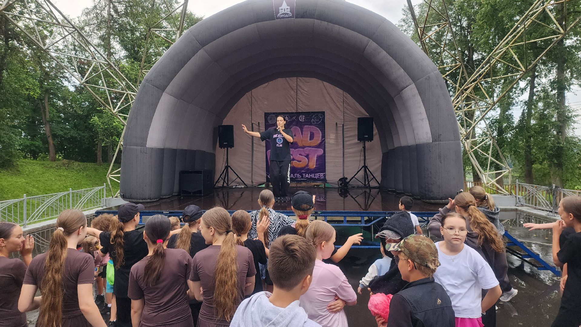 Руза , Парк городок , Ночь в парке ,