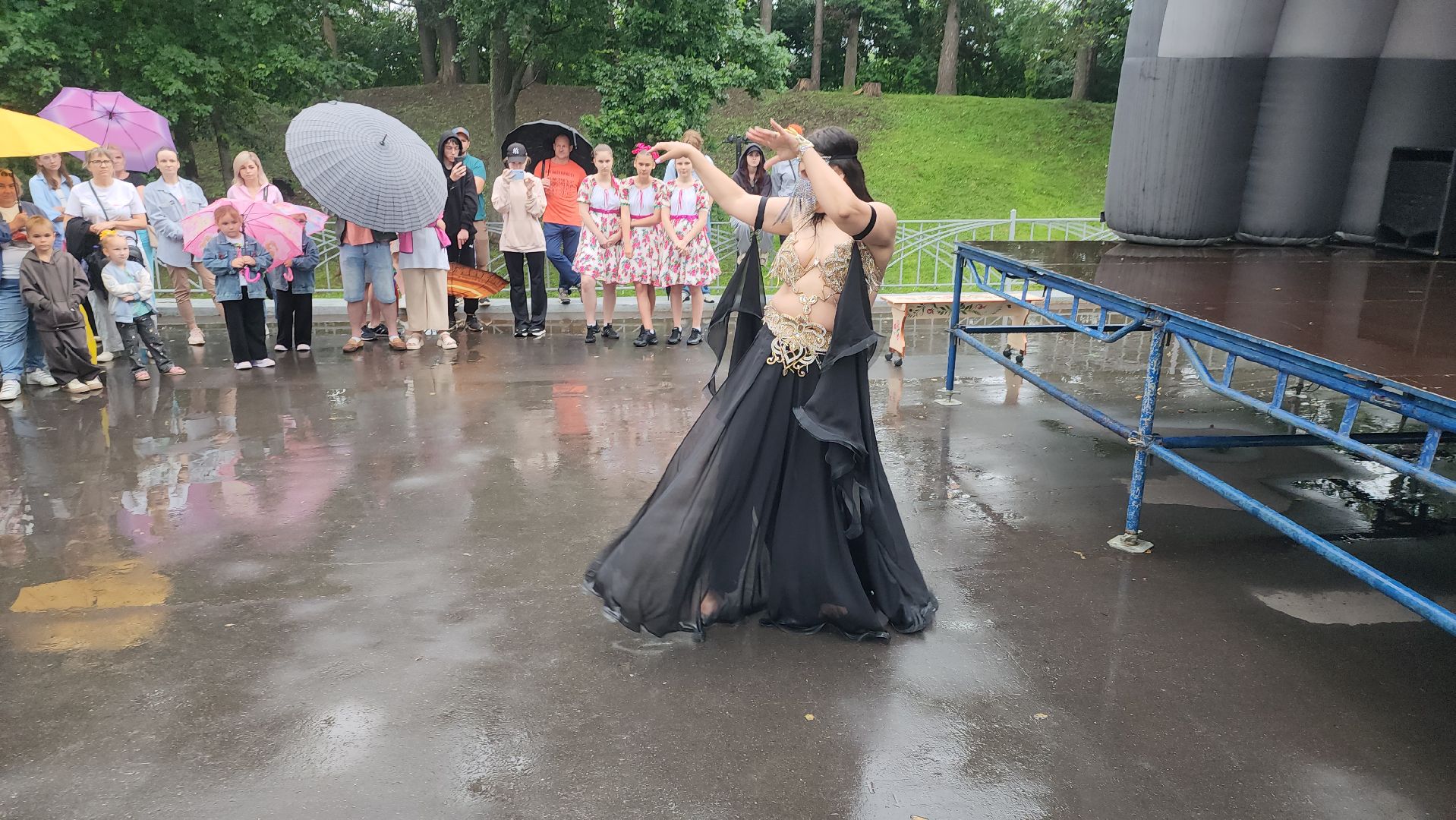 Руза , Парк городок , Ночь в парке ,