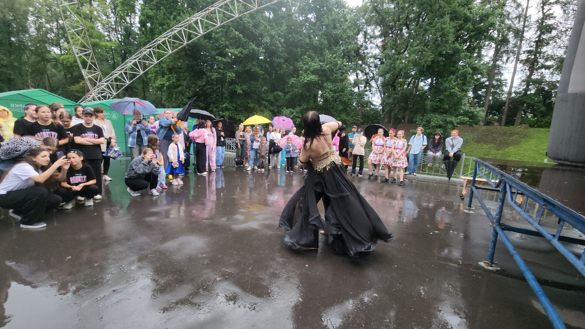 Руза , Парк городок , Ночь в парке ,