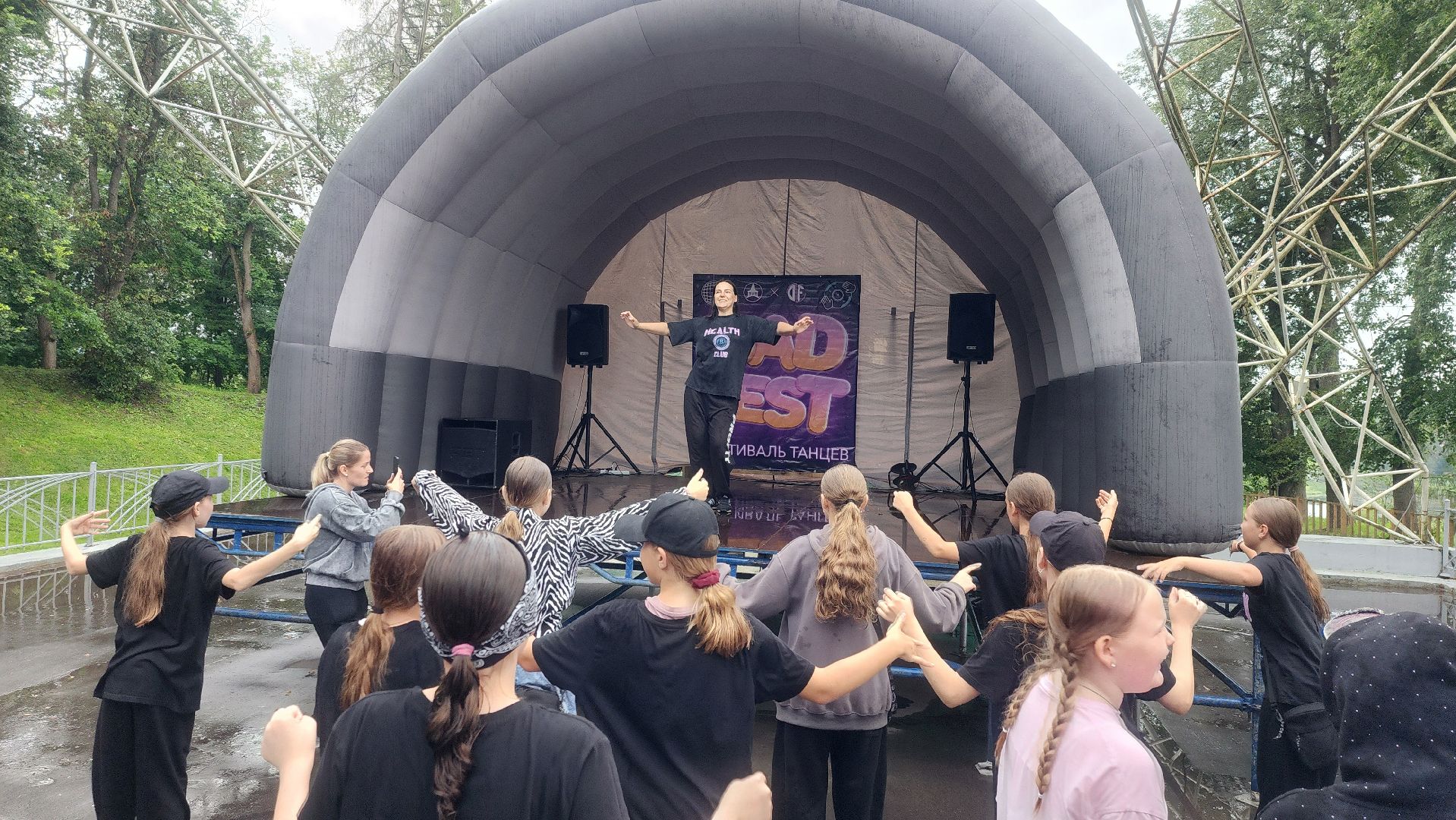 Руза , Парк городок , Ночь в парке ,