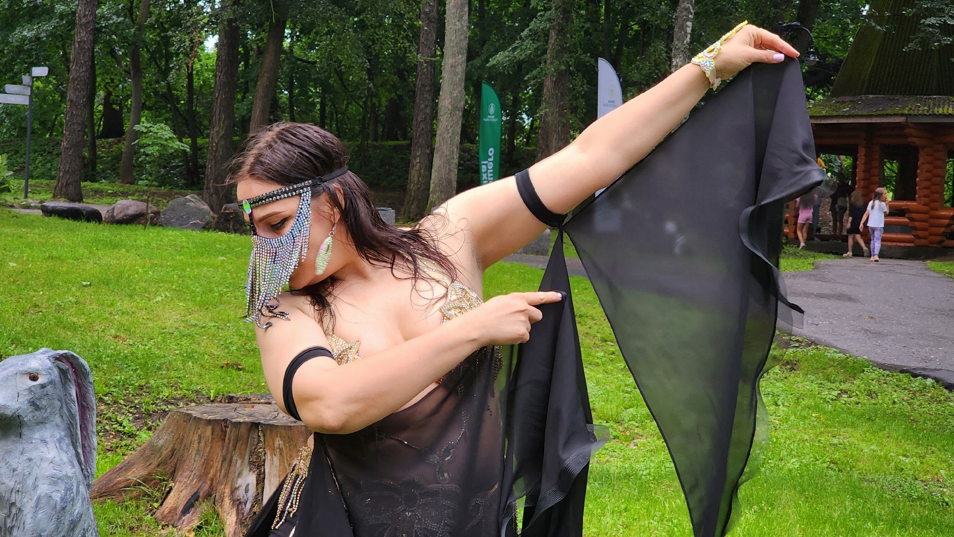 Руза , Парк городок , Ночь в парке ,