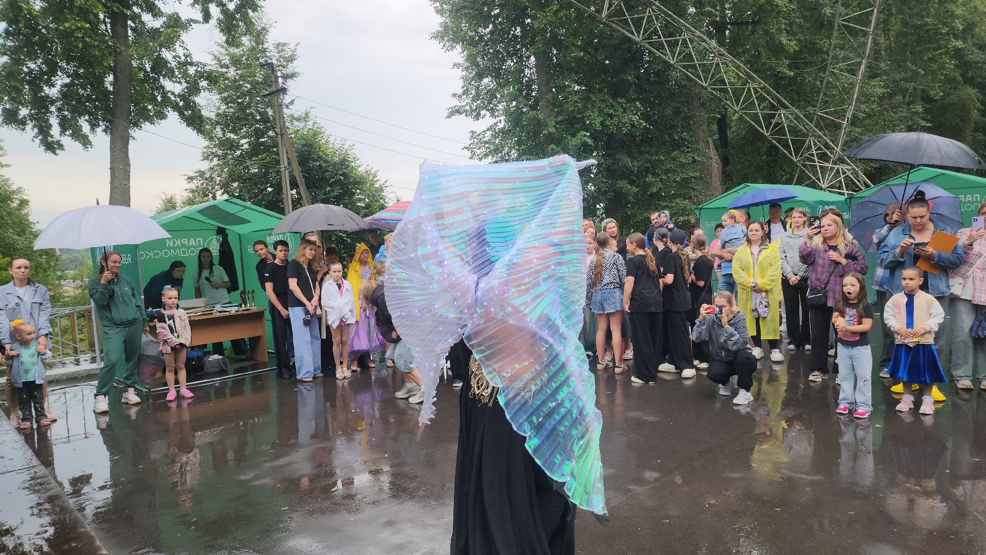 Руза , Парк городок , Ночь в парке ,