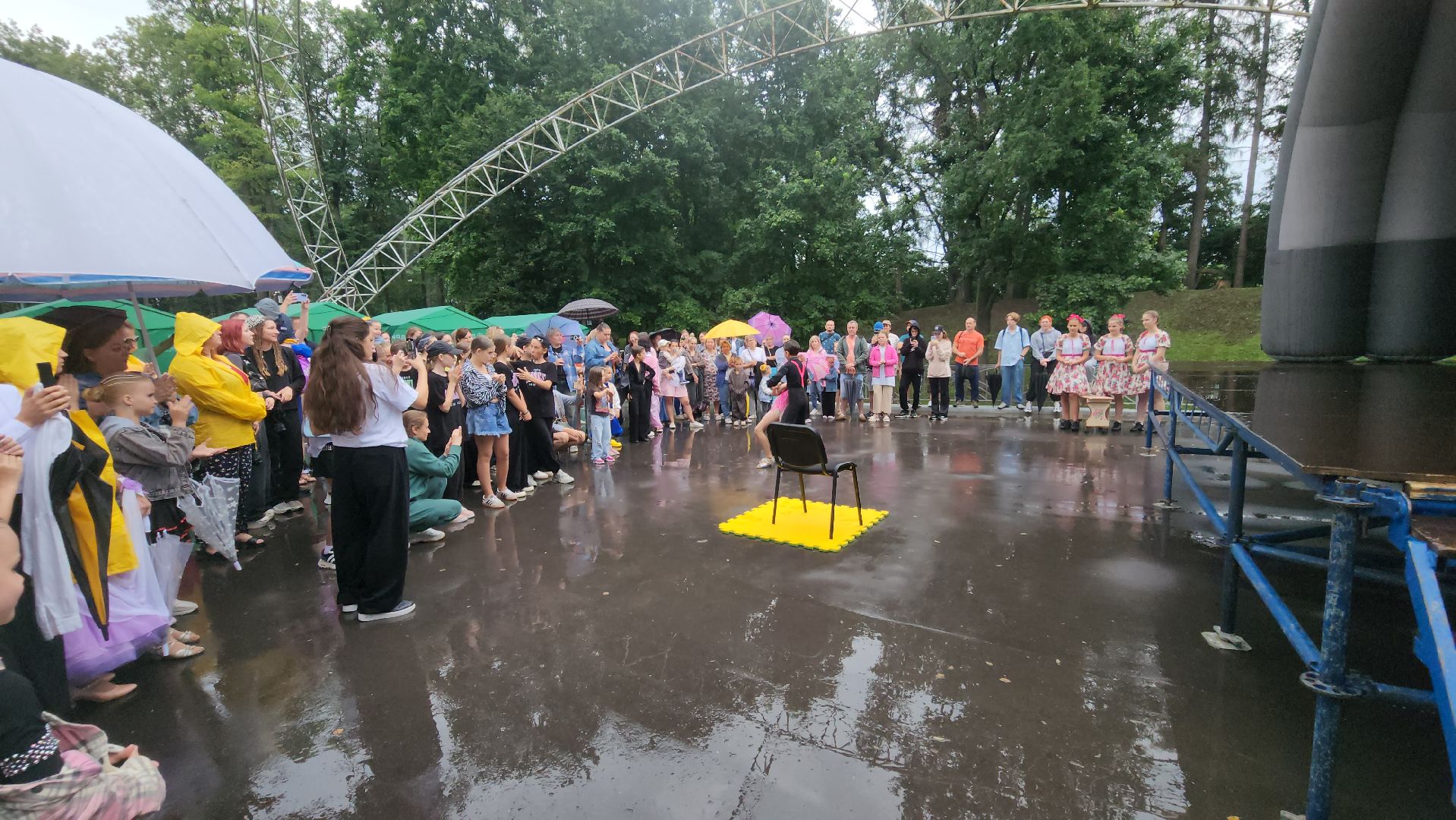 Руза , Парк городок , Ночь в парке ,