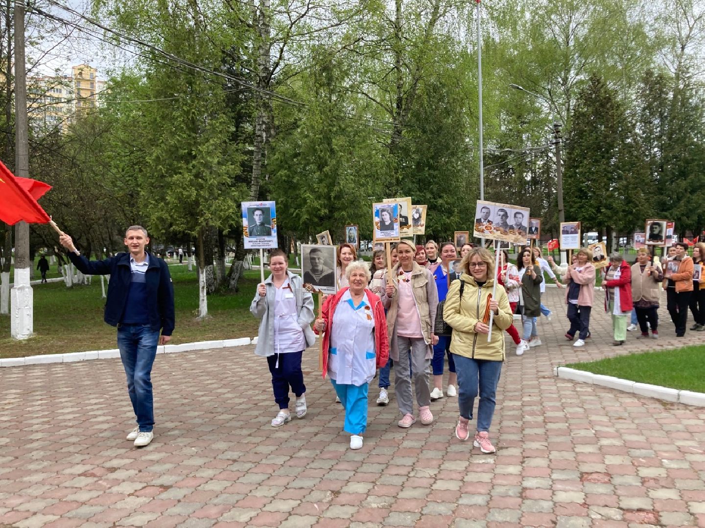 Солнечногорск, больница, медики, акция памяти, 9 мая