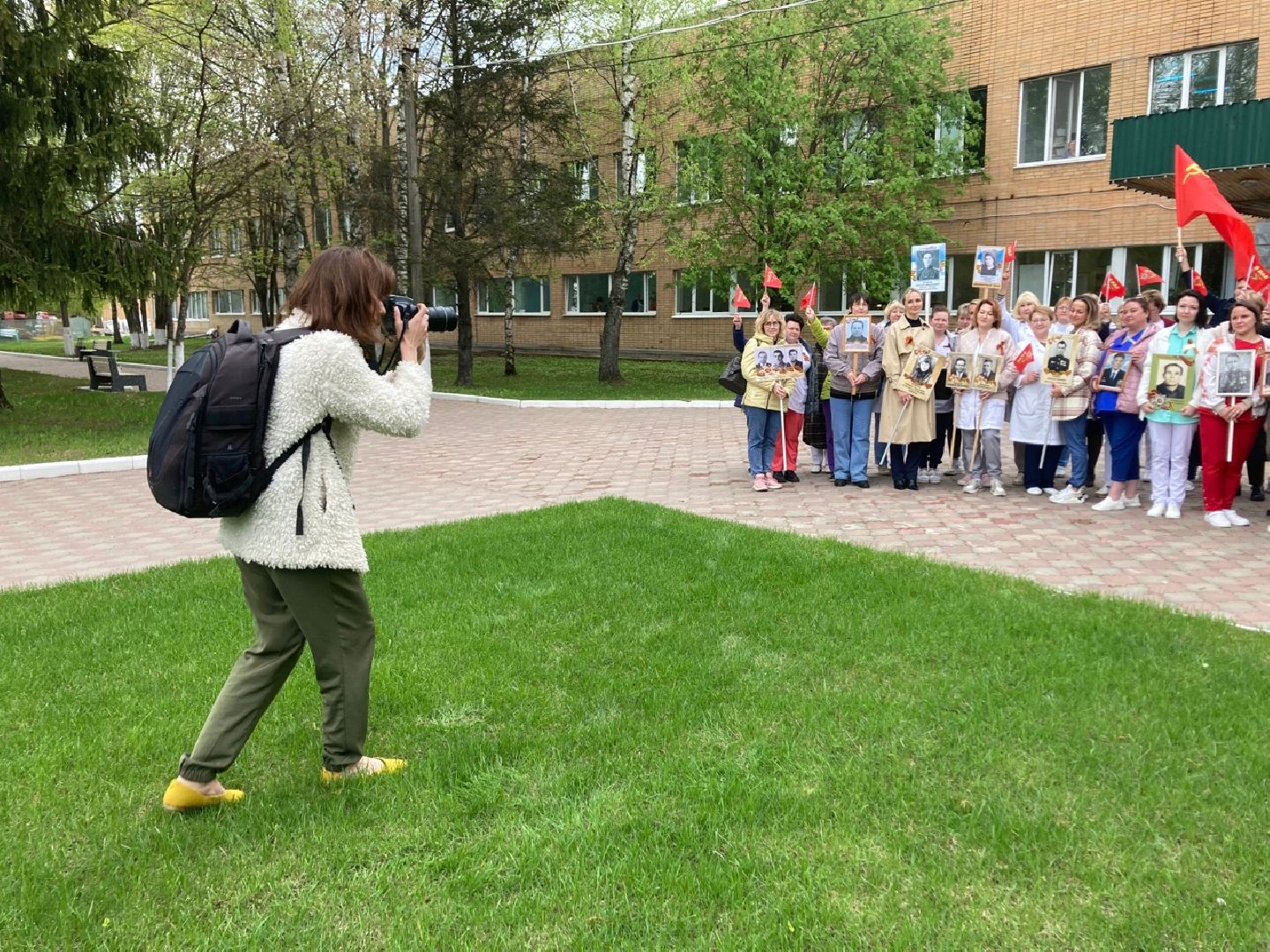 Солнечногорск, больница, медики, акция памяти, 9 мая