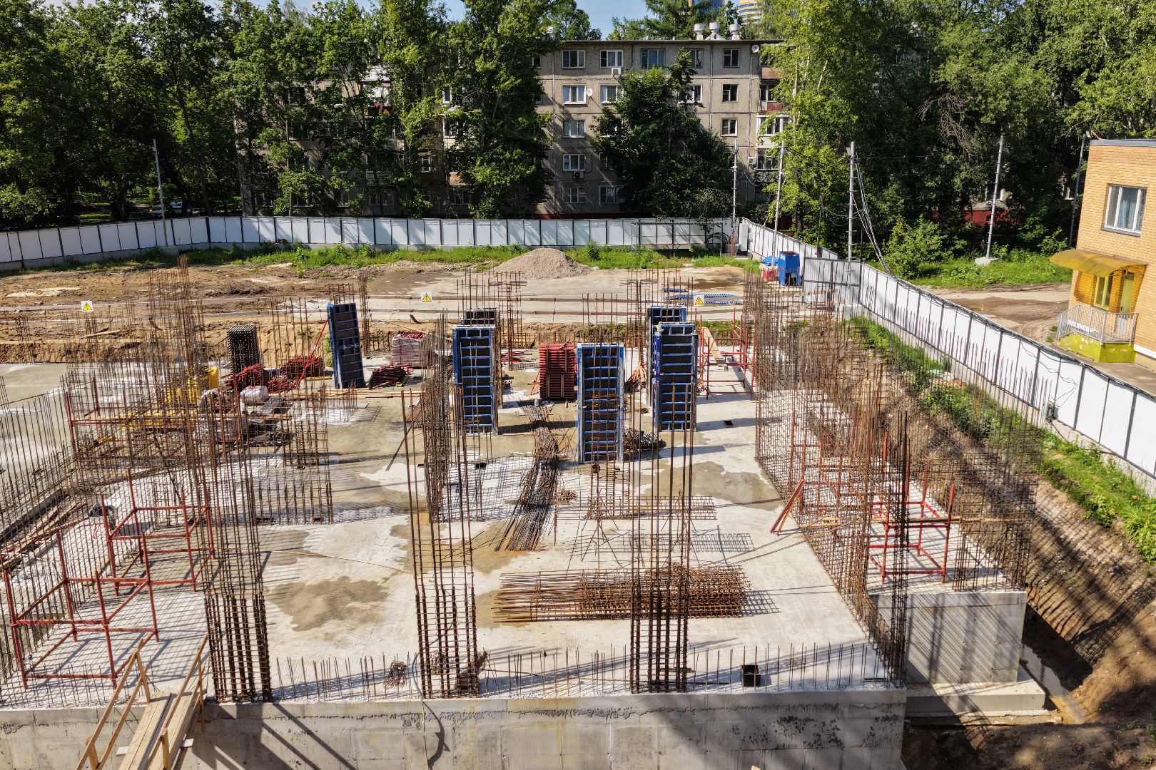 видео с коптера, детский сад реутов, жк evo реутов,