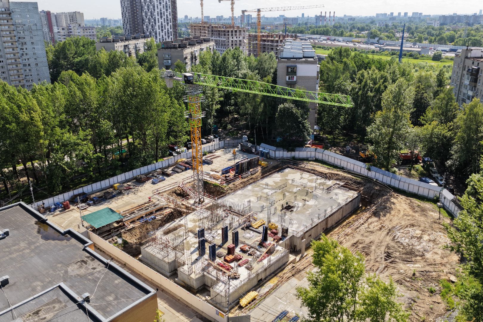 видео с коптера, детский сад реутов, жк evo реутов,