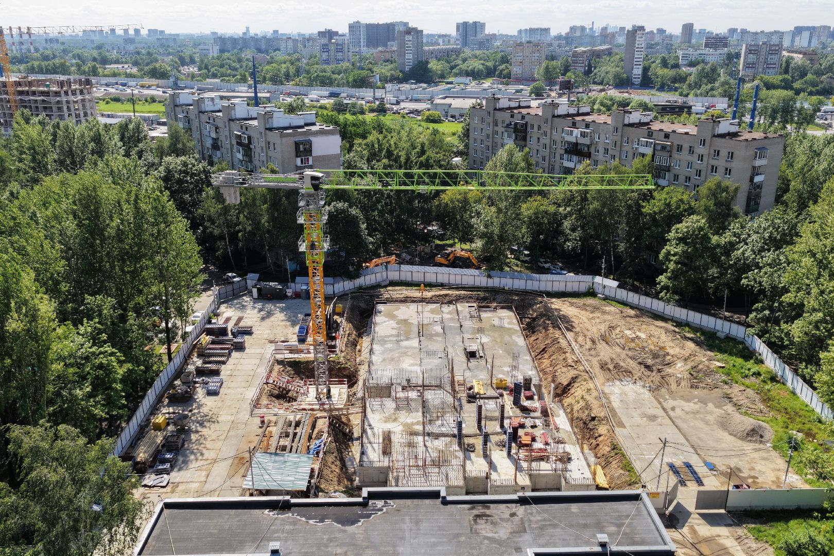 видео с коптера, детский сад реутов, жк evo реутов,