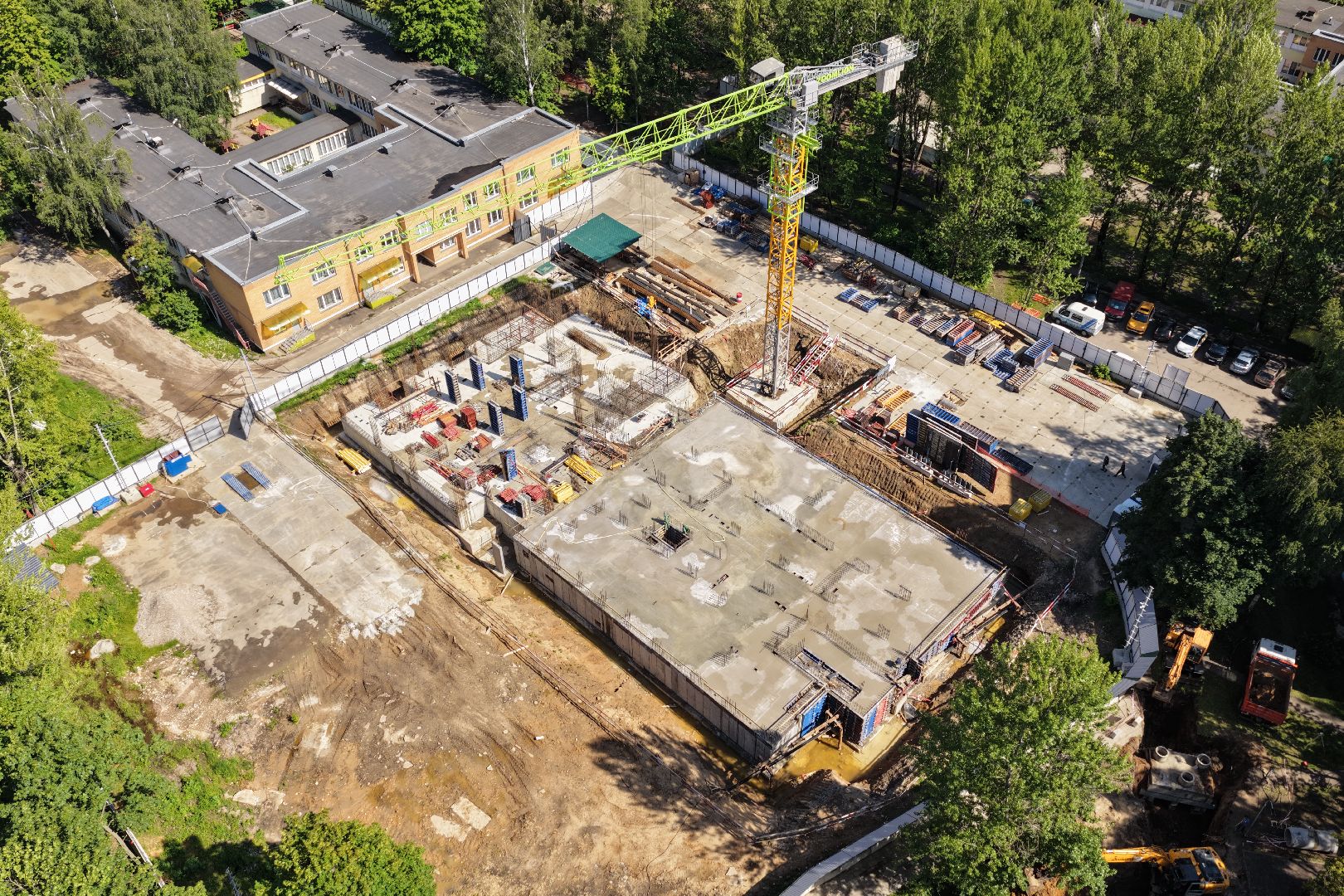 видео с коптера, детский сад реутов, жк evo реутов,