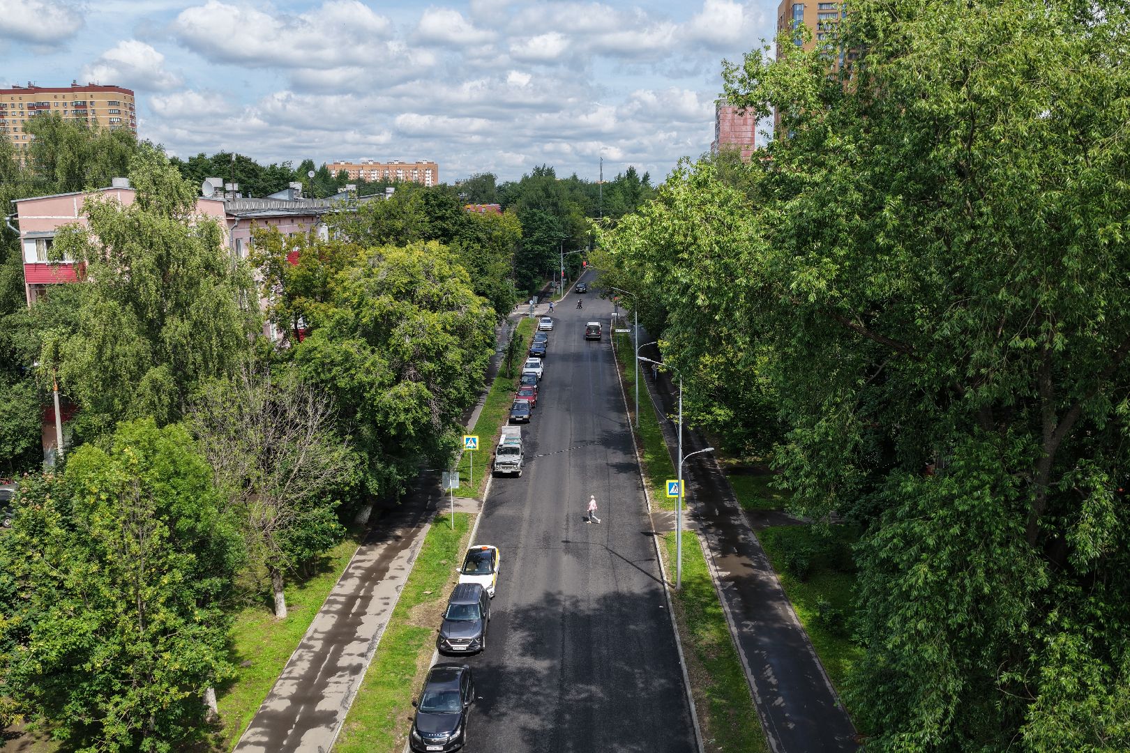 видео с коптера, реконструкция проспекта мира реутов, проспект мира реутов,