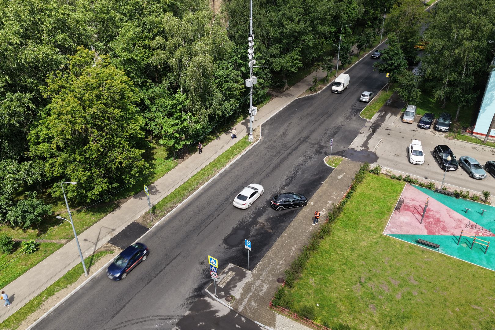 видео с коптера, реконструкция проспекта мира реутов, проспект мира реутов,