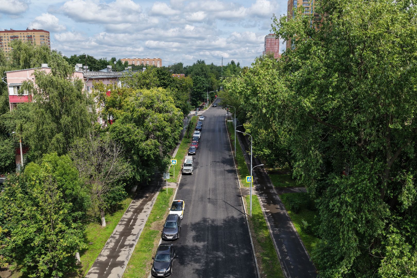 видео с коптера, реконструкция проспекта мира реутов, проспект мира реутов,