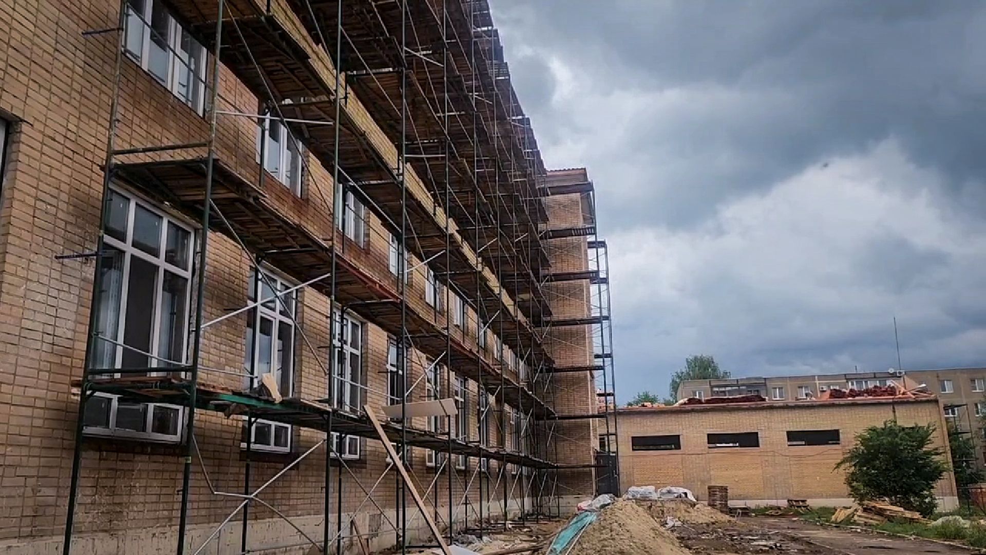 воскресенск, капремонт воскресенского колледжа, ремонт фасада,