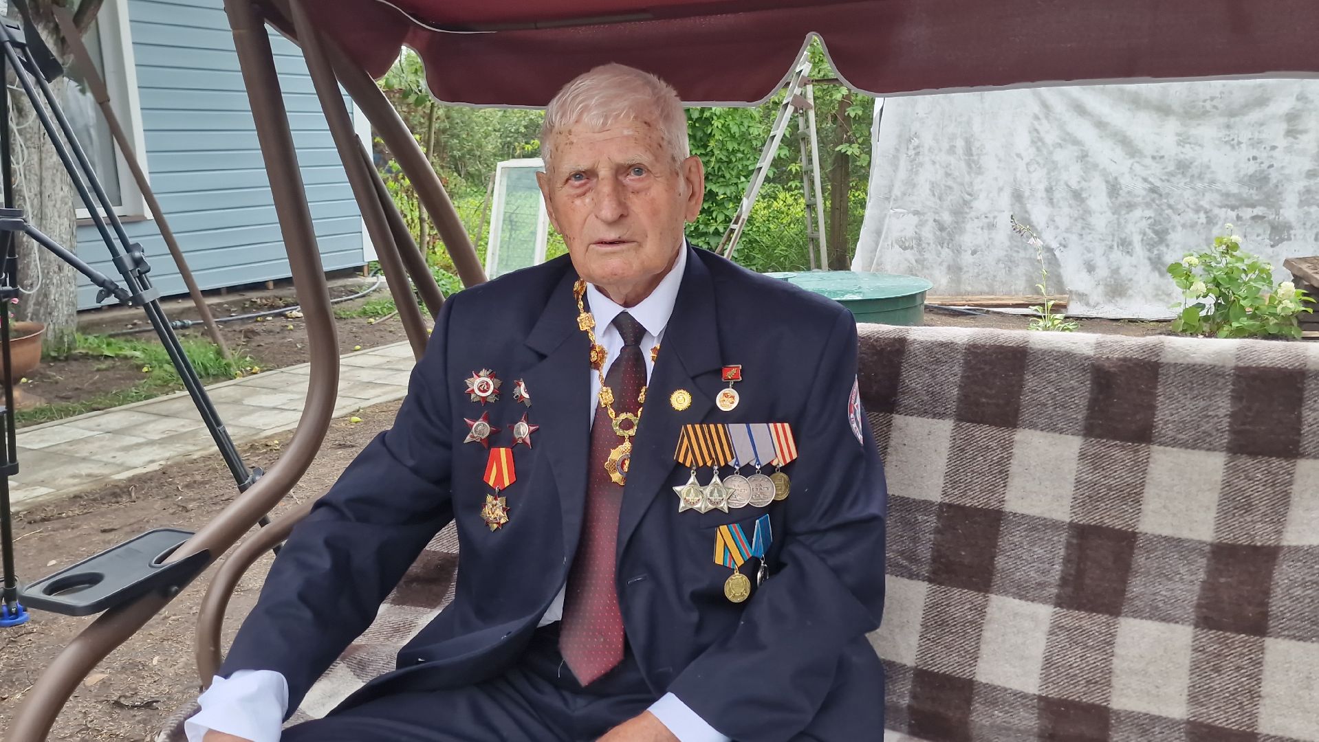 серпухов, ветеран вов николай козлов, 100 лет ветерану вов, снт маяк,