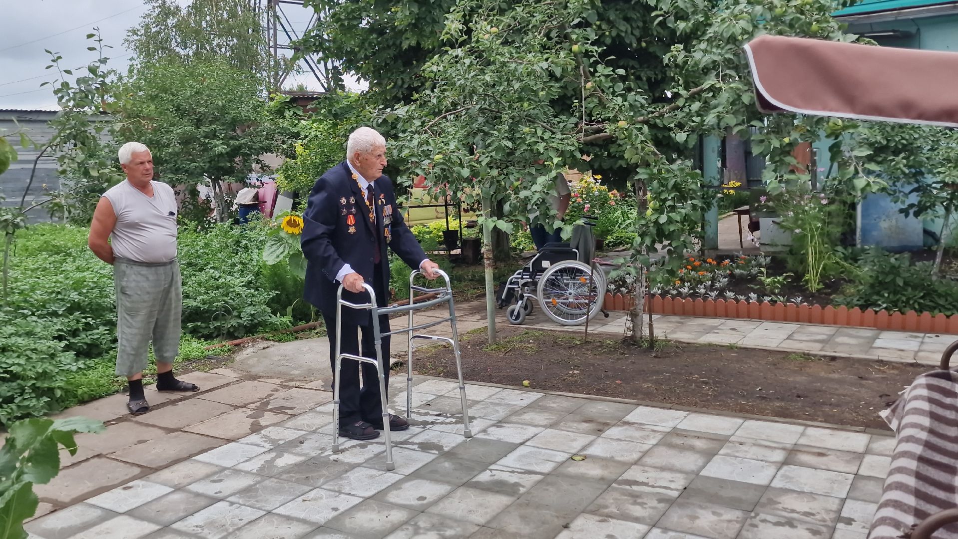 серпухов, ветеран вов николай козлов, 100 лет ветерану вов, снт маяк,