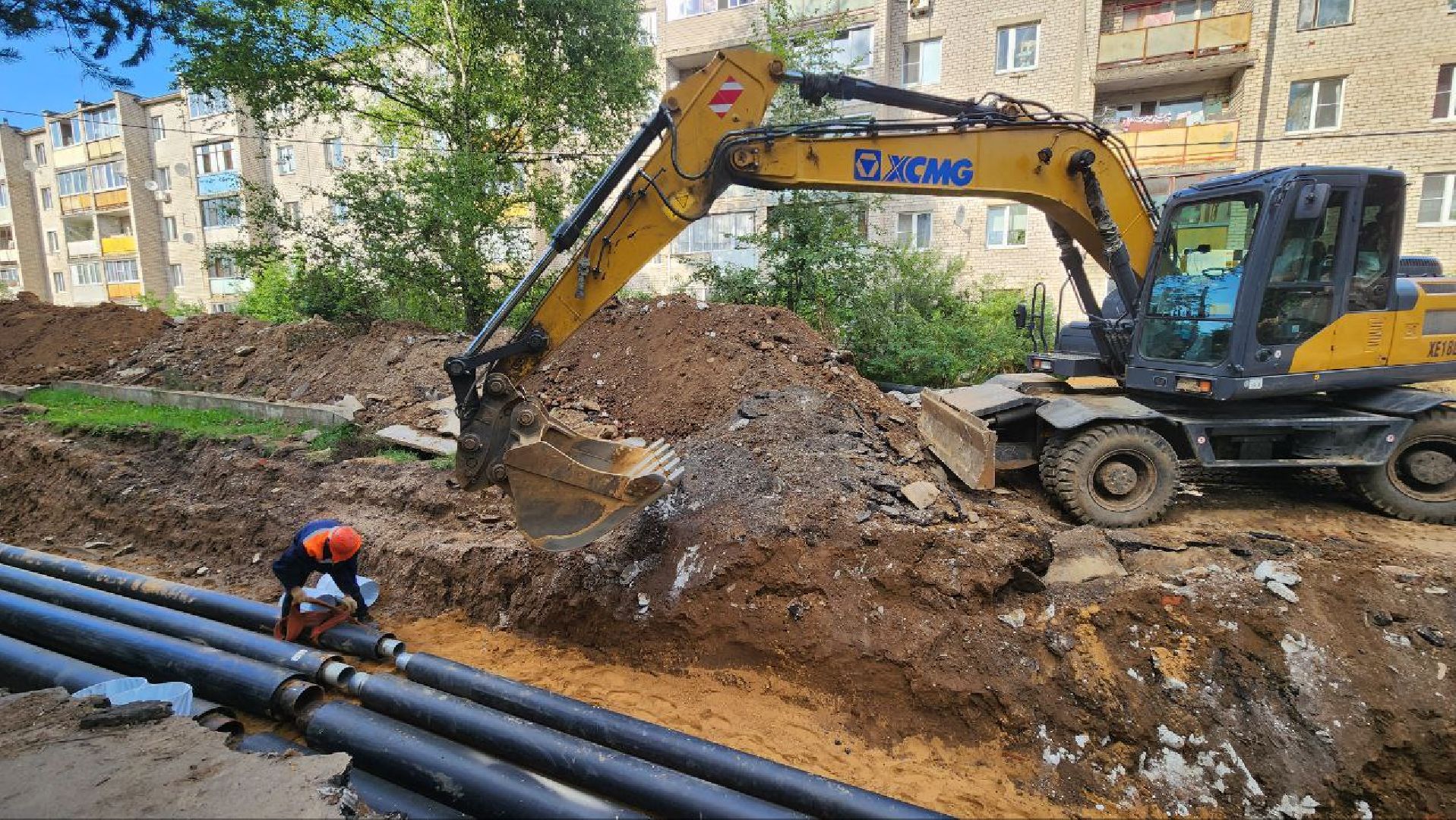 Дмитров, Деденево, Ремонт теплосети, МинЖКХ,