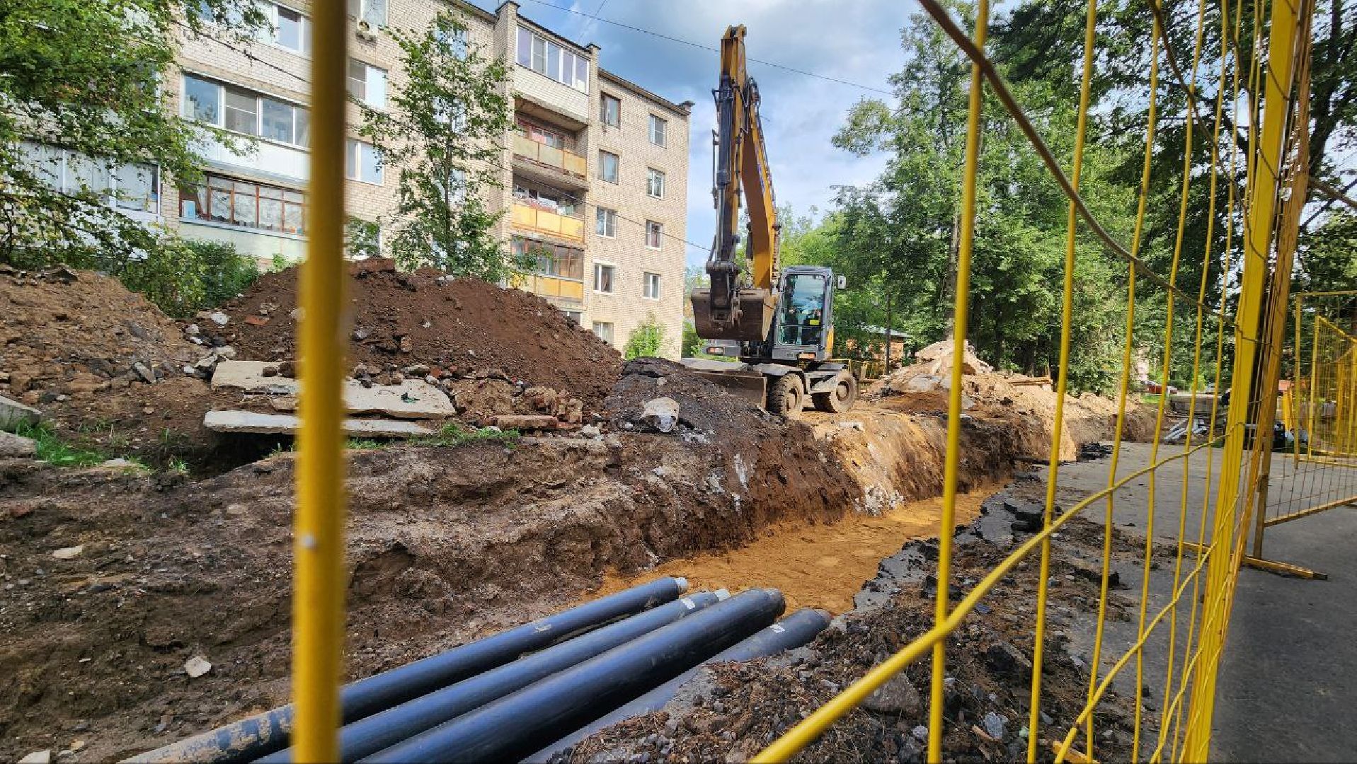 Дмитров, Деденево, Ремонт теплосети, МинЖКХ,
