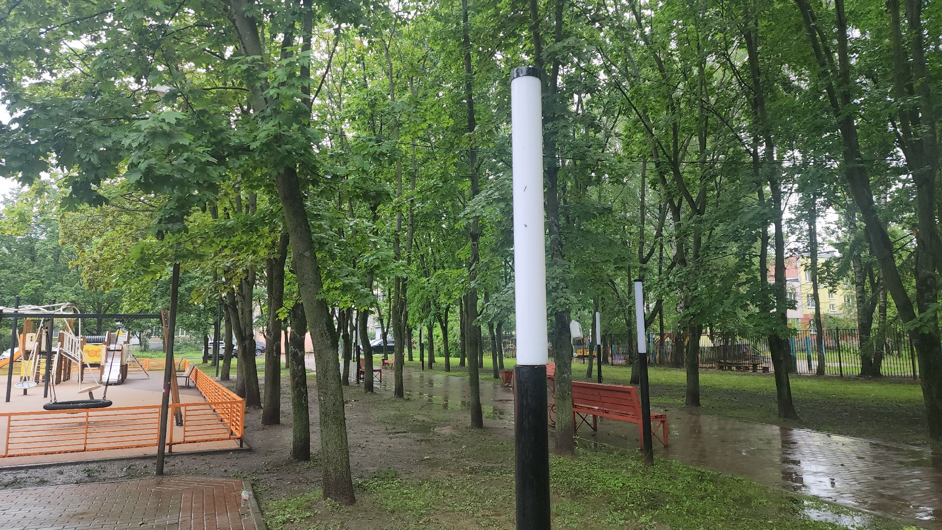 благоустройство двора, щёлково, новая площадка, медвежьи озера,