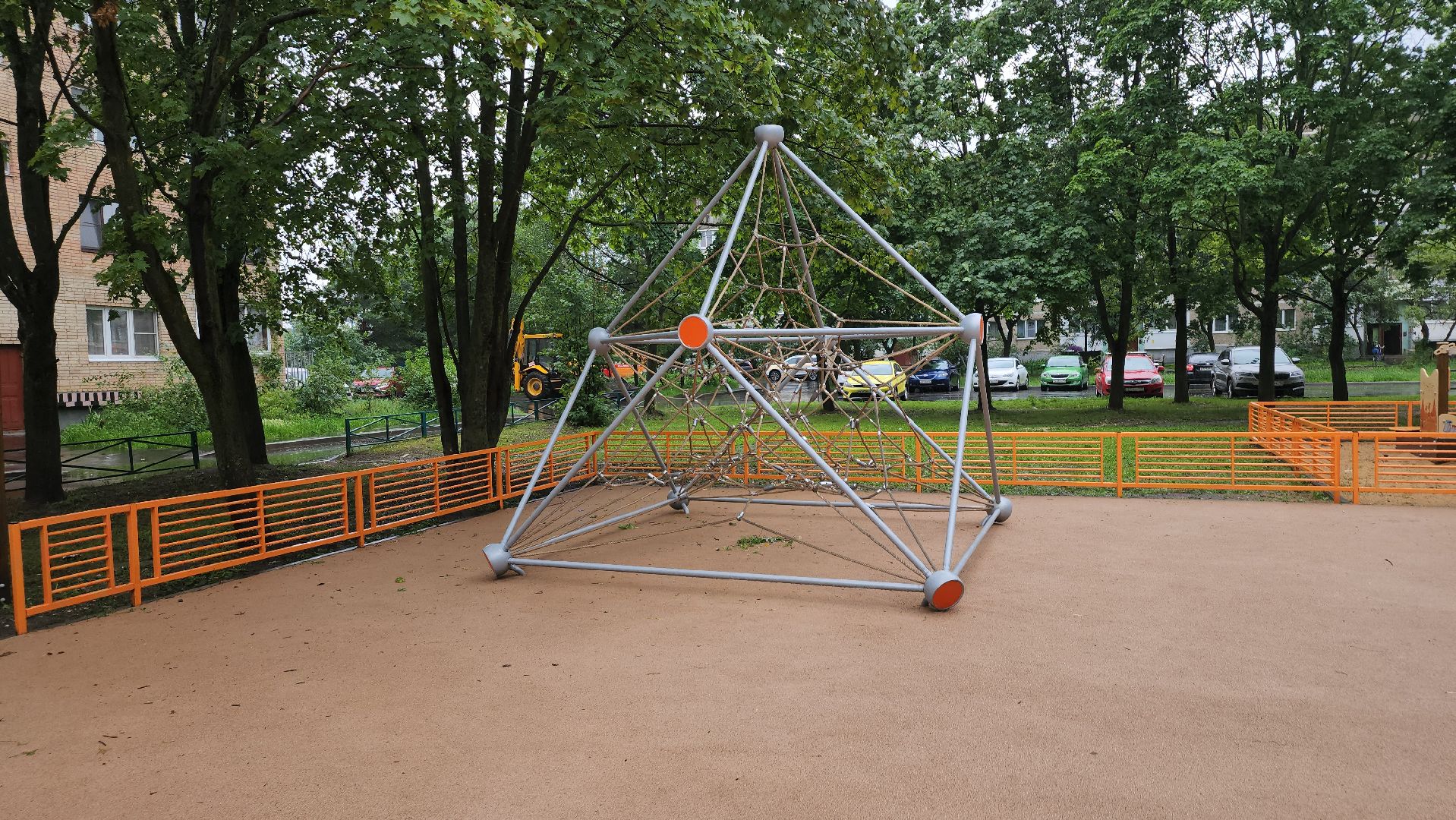 благоустройство двора, щёлково, новая площадка, медвежьи озера,