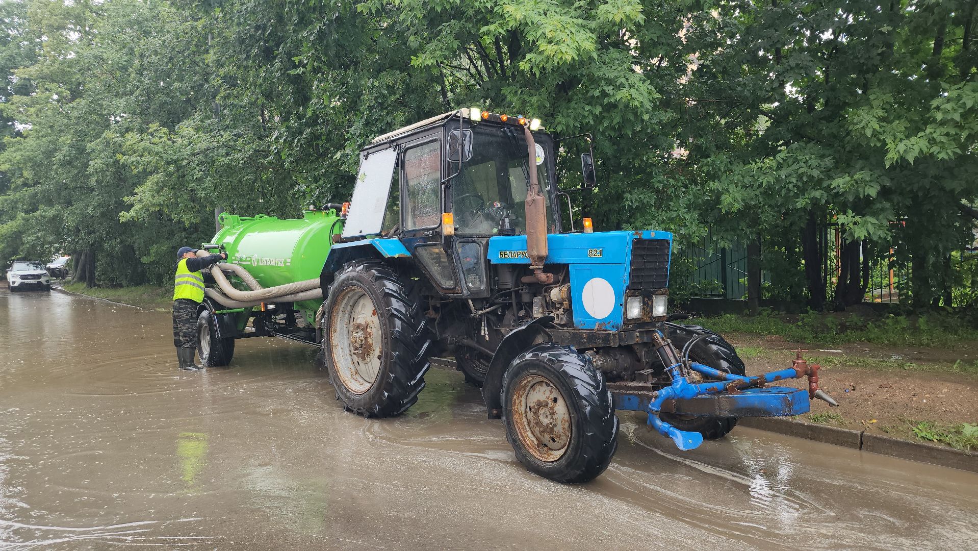 подтопления, ливень, коммунальные службы,  старая купавна, богородский городской округ,