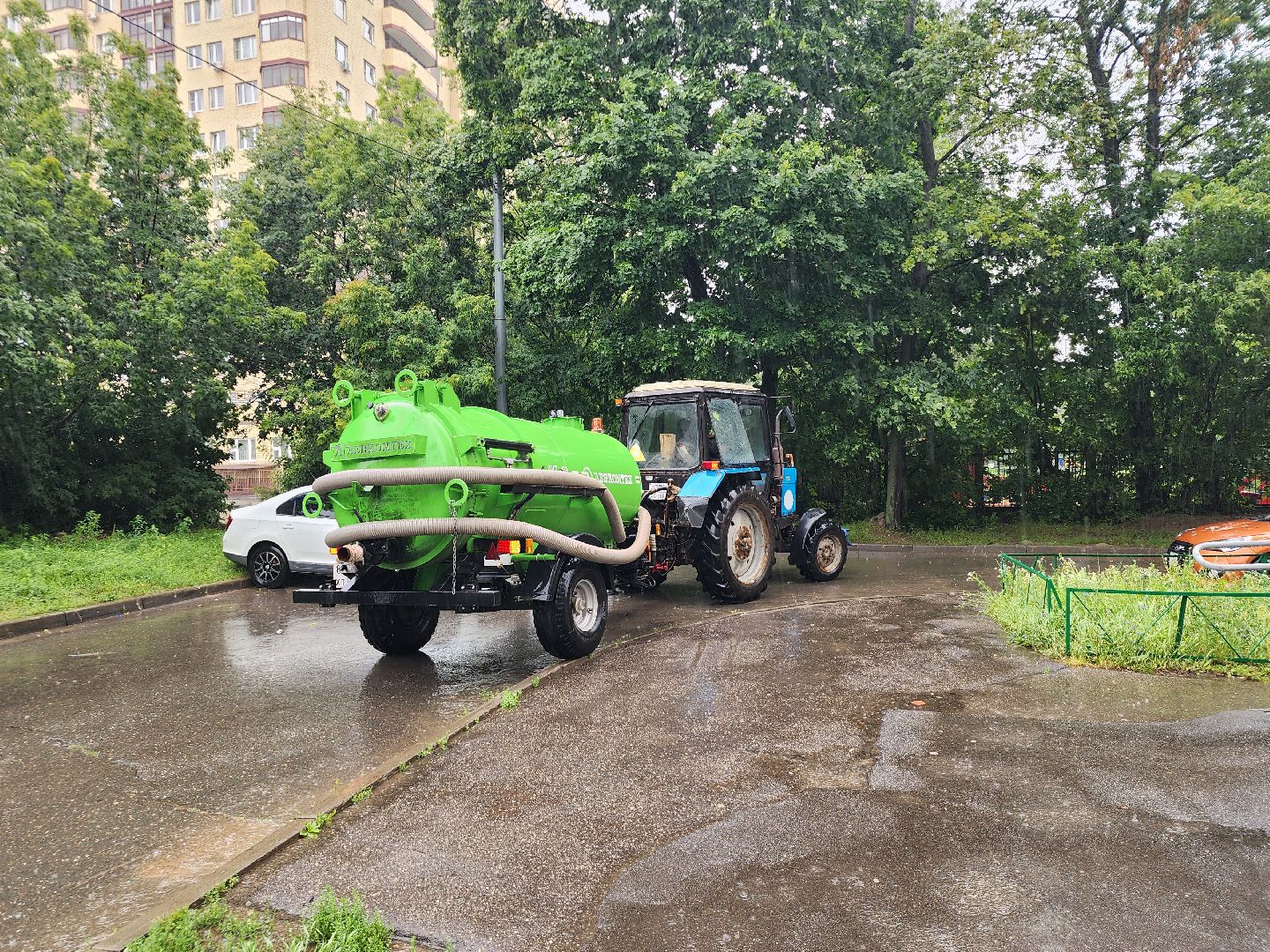 подтопления, ливень, коммунальные службы,  старая купавна, богородский городской округ,