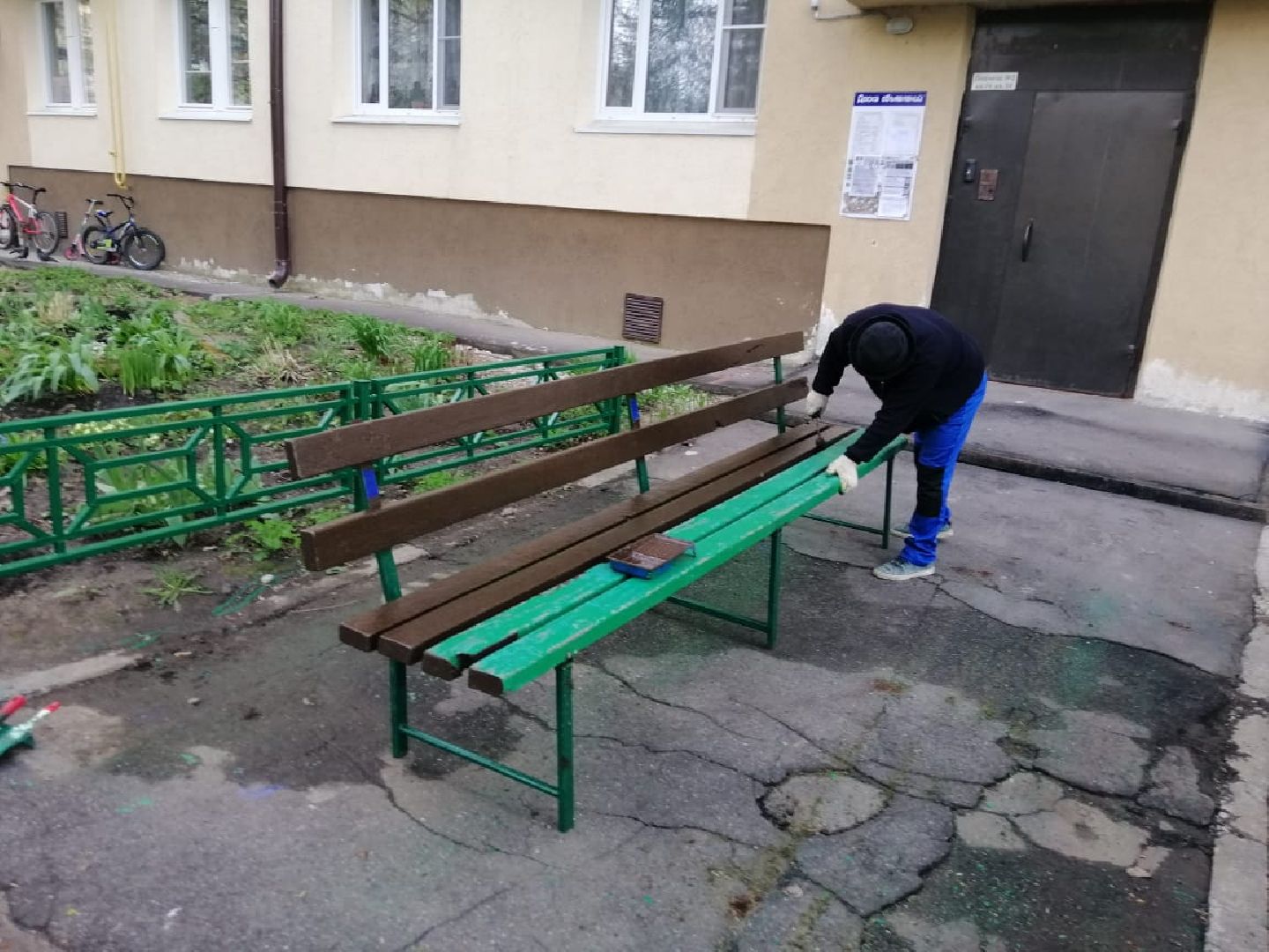 городской округ восход, жкх, благоустройство, покраска лавочек,