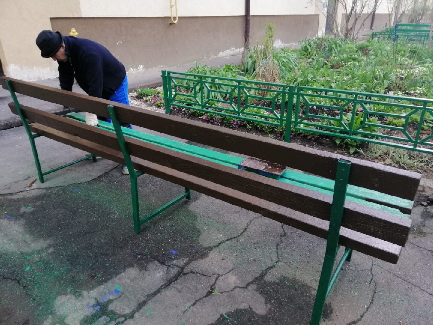 городской округ восход, жкх, благоустройство, покраска лавочек,