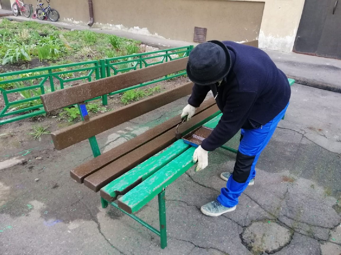 городской округ восход, жкх, благоустройство, покраска лавочек,