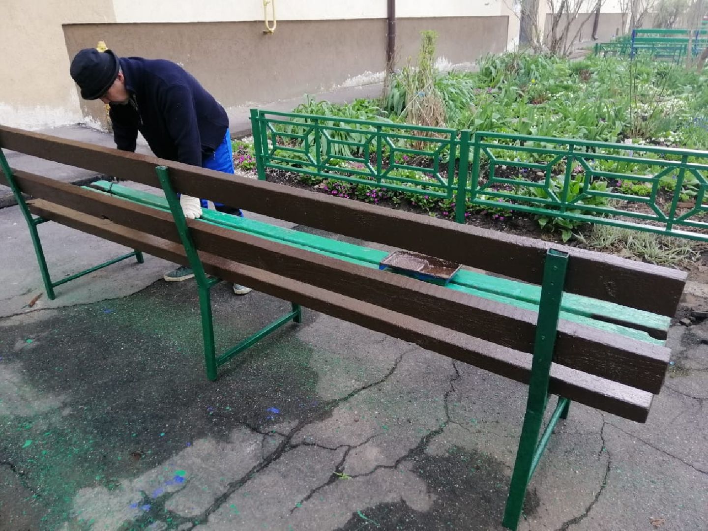 городской округ восход, жкх, благоустройство, покраска лавочек,