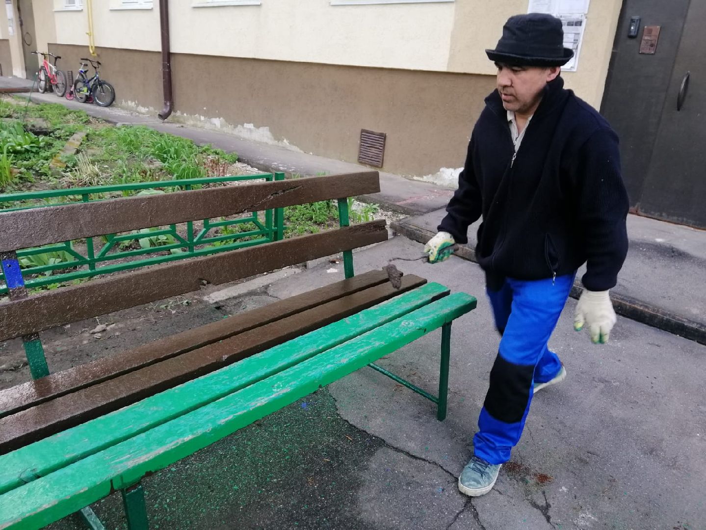 городской округ восход, жкх, благоустройство, покраска лавочек,