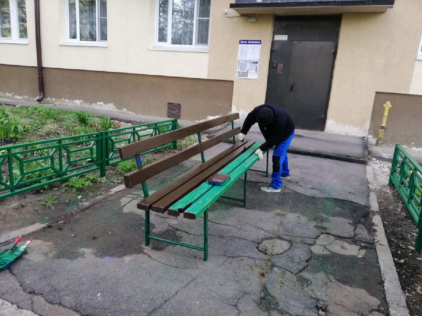 городской округ восход, жкх, благоустройство, покраска лавочек,