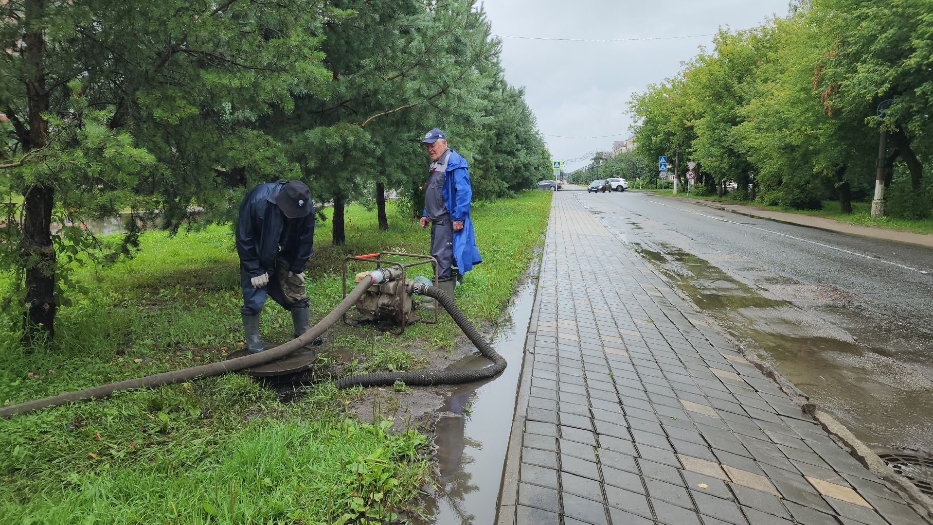 жкх, подтопление дорог, дороги, лосино-петровский,