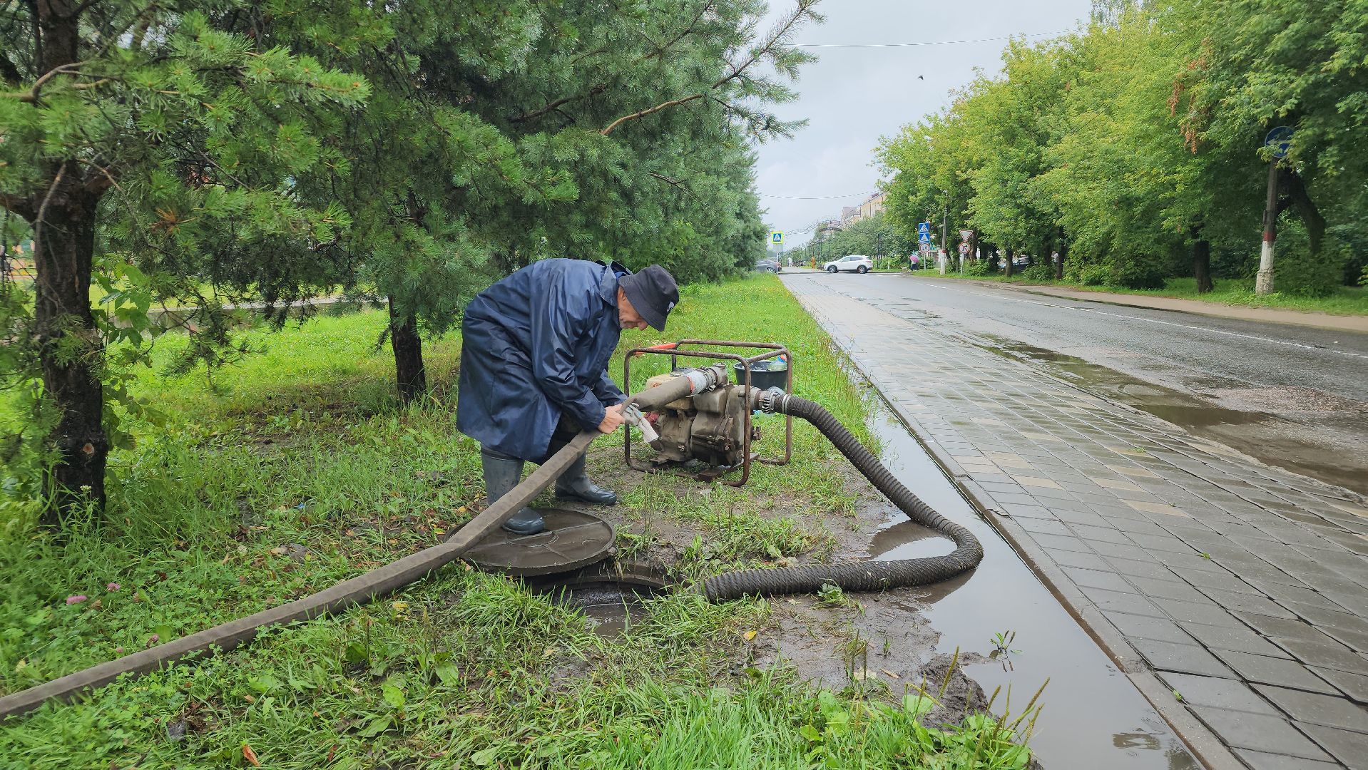 жкх, подтопление дорог, дороги, лосино-петровский,