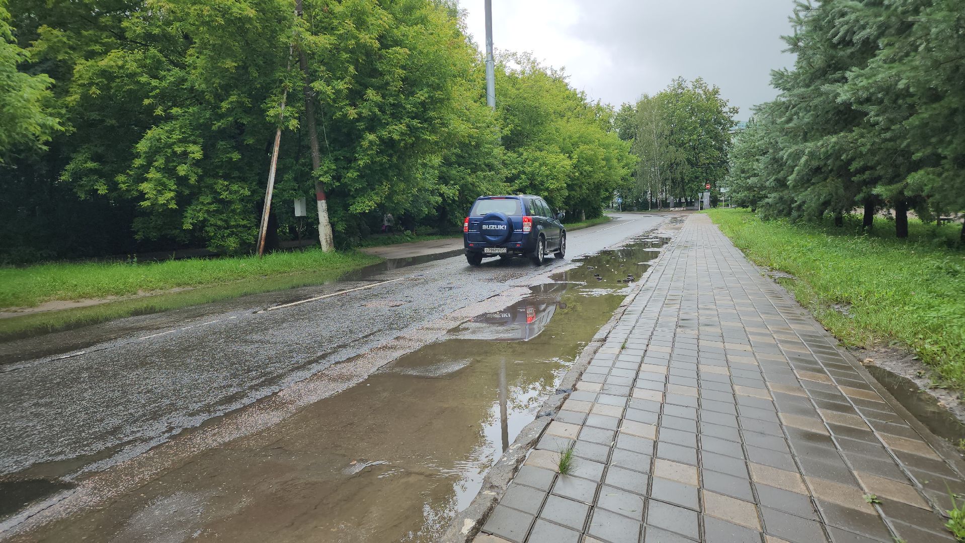 жкх, подтопление дорог, дороги, лосино-петровский,