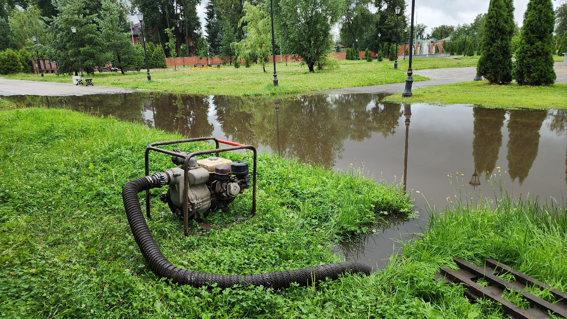 жкх, подтопление дорог, дороги, лосино-петровский,